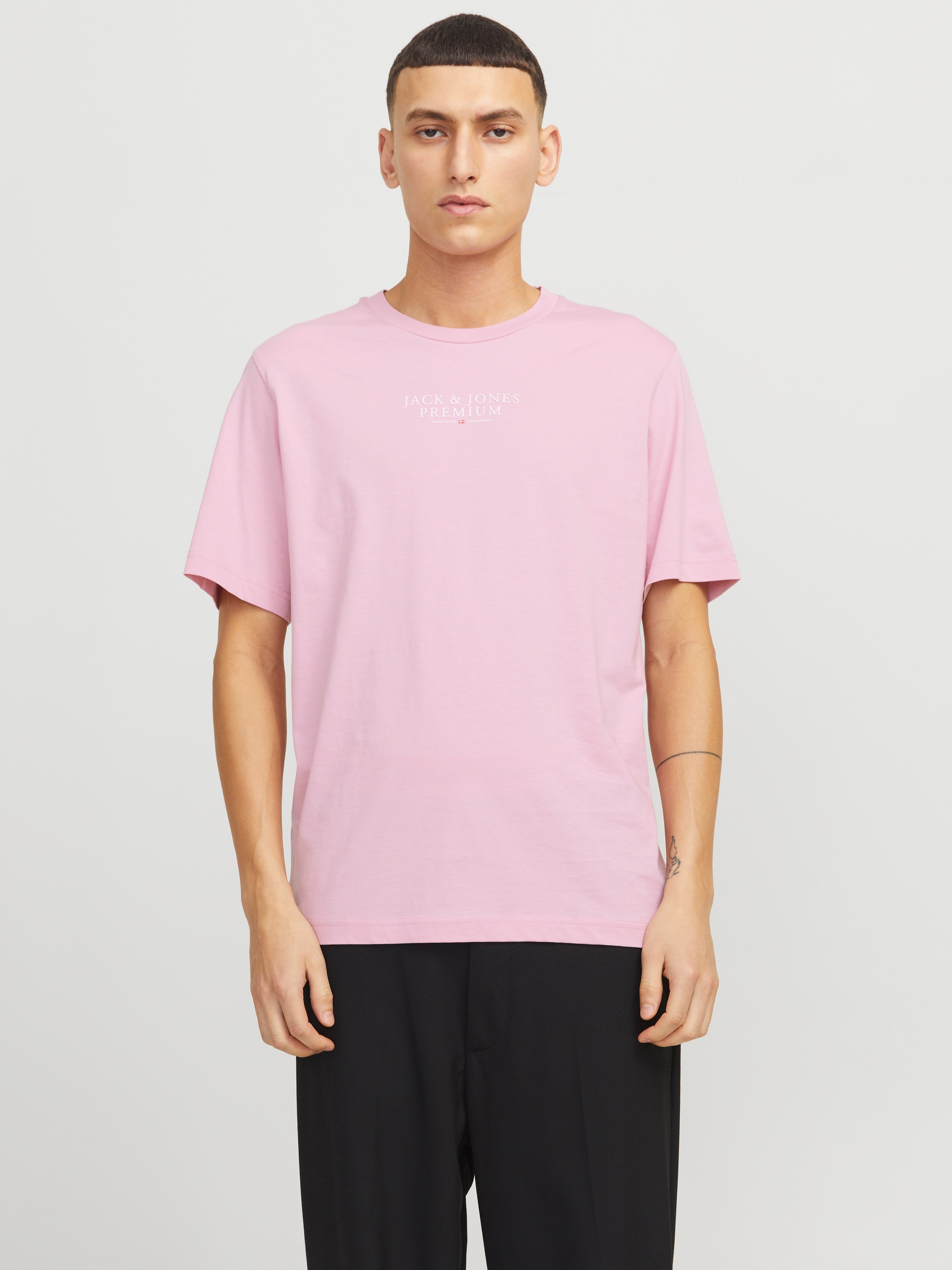 Jack & Jones Rundhalsshirt "JPRBLUARCHIE TEE CREW NECK" günstig online kaufen