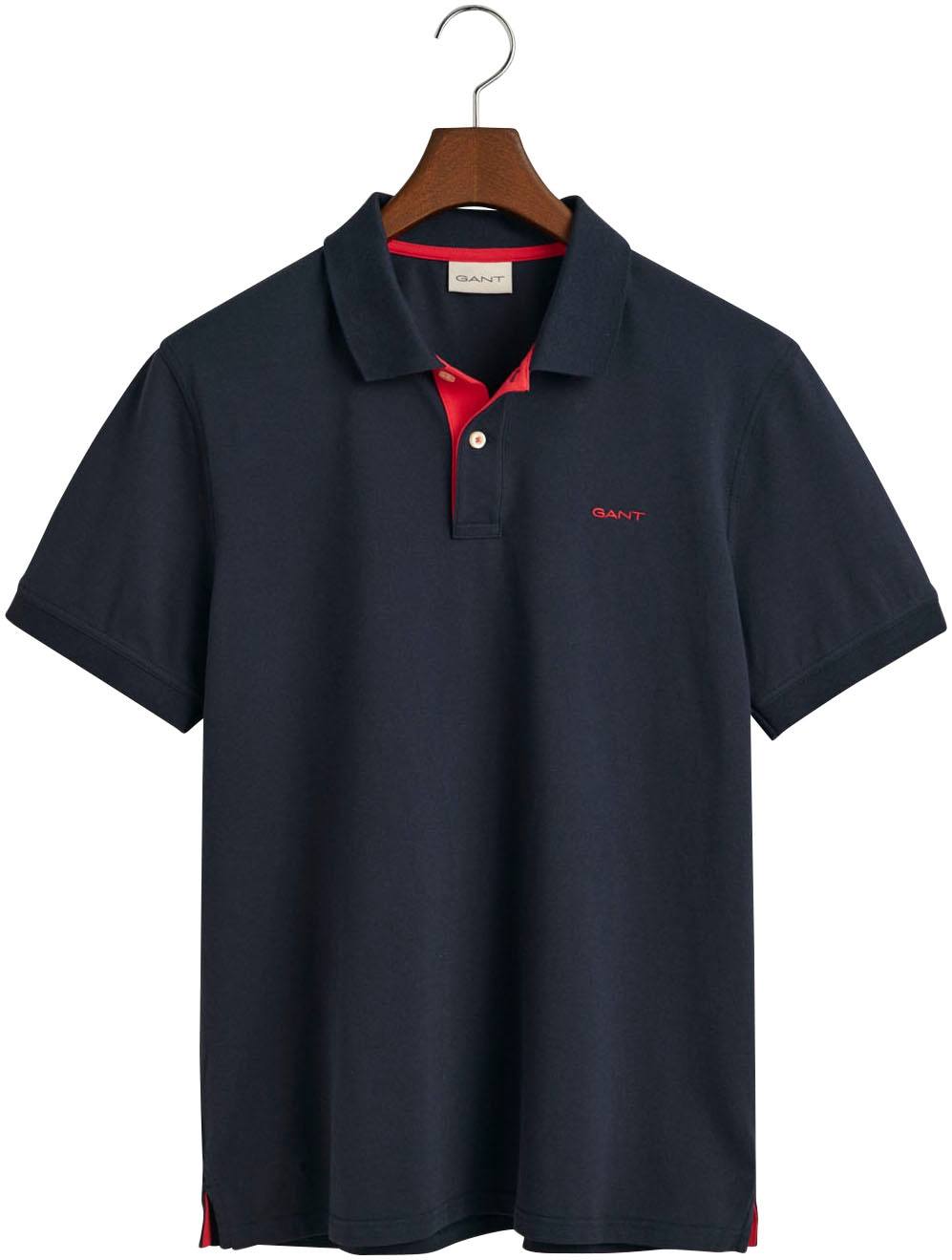Gant Poloshirt "REG CONTRAST PIQUE SS RUGGER", mit kontrastfarbenen Einsätz günstig online kaufen