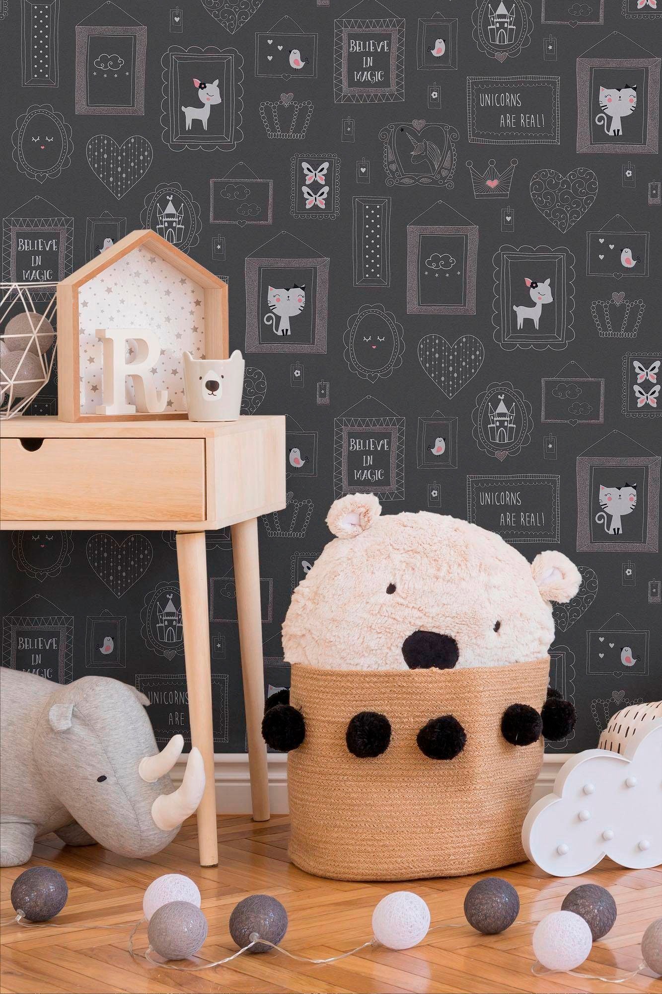 living walls Vliestapete »Boys & Girls«, Strukturmuster-gemustert-Motiv, Modern Tapete Kinder Tapeten Wohnzimmer Schlafzimmer Küche osa Design