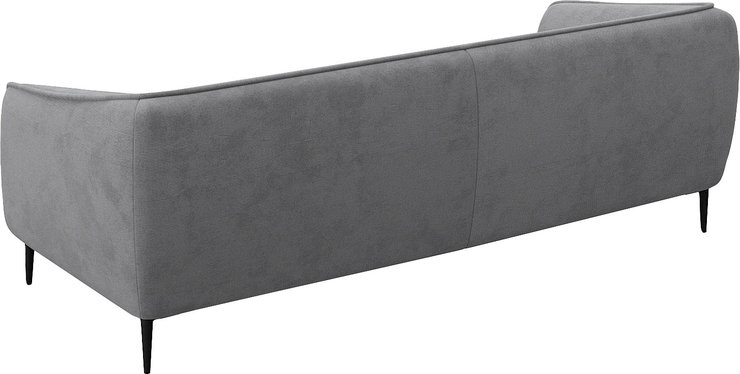 FLEXLUX 3-Sitzer »Belle Designsofa, Couch, bequem durch Kaltschaum im Sitz«, Skandinavisches Design, In hochwertiger Verarbeitung