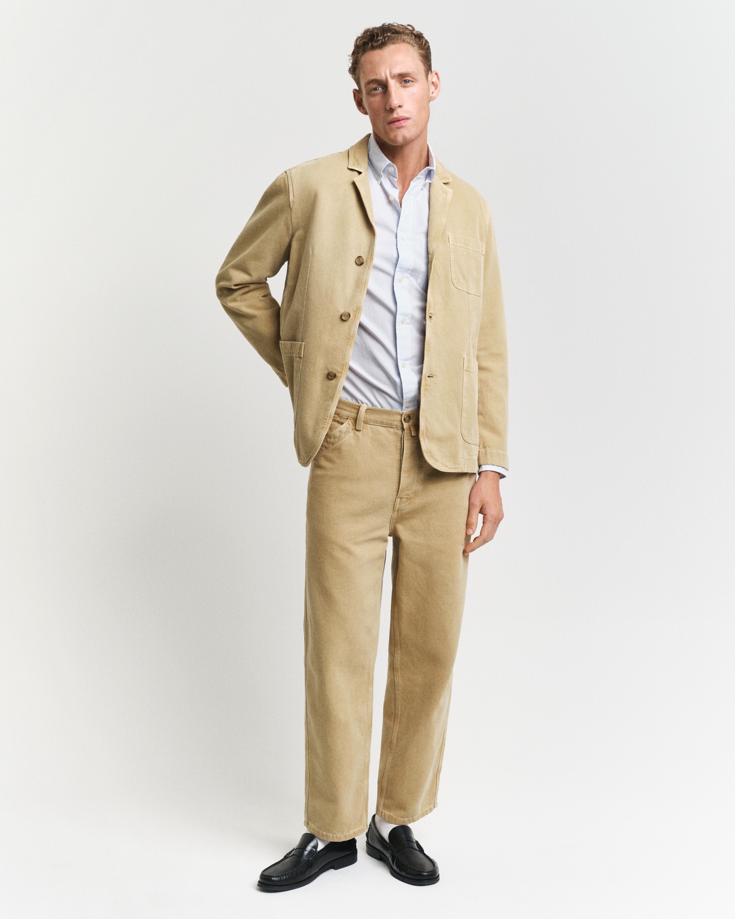 Gant Langarmhemd »REG POPLIN BANKER SHIRT«, Banker Stripe Popeline, leichte Baumwolle