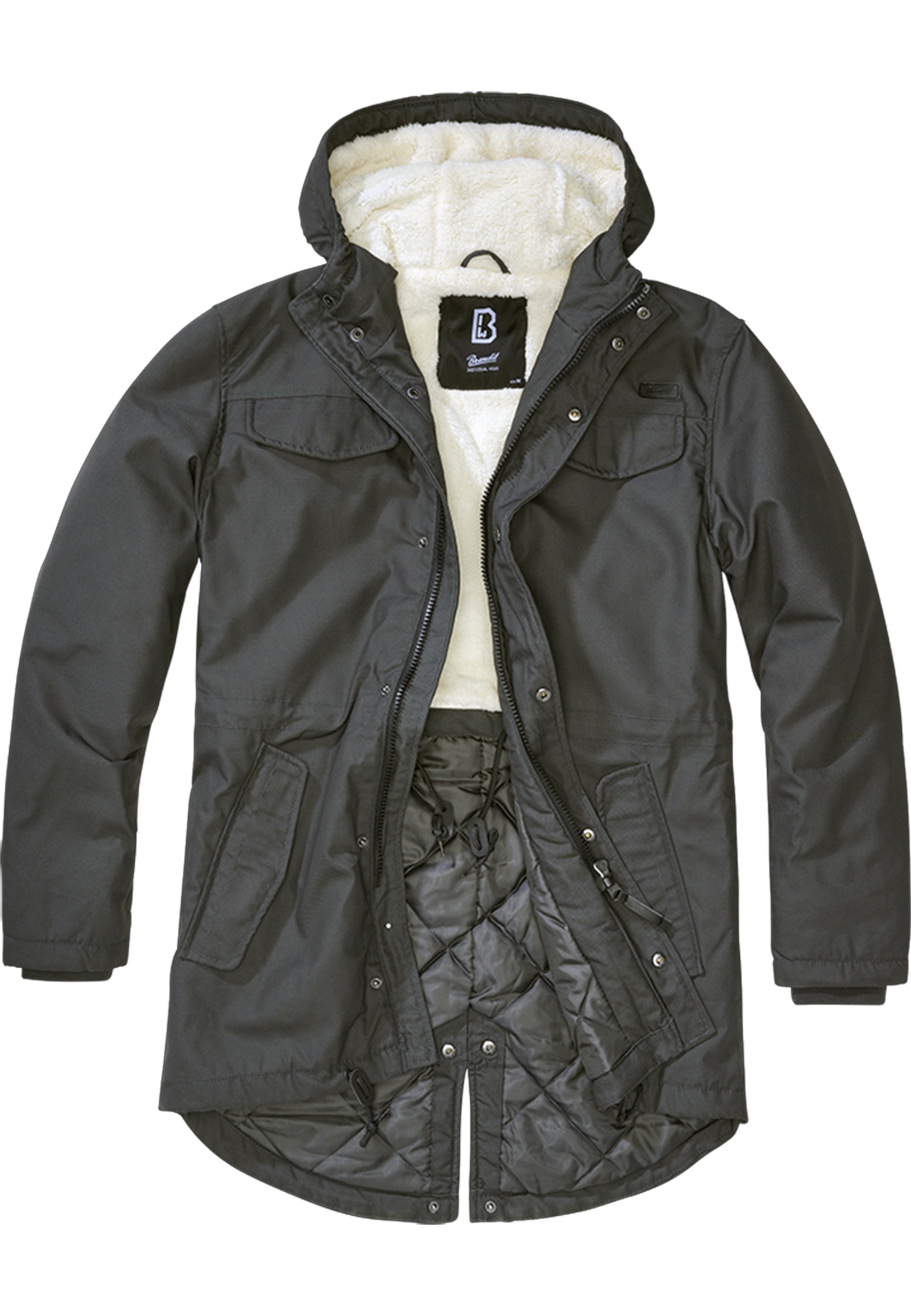 Brandit Winterjacke "Brandit Herren Marsh Lake Parka" 1 Stk. tlg. mit Kapuz günstig online kaufen
