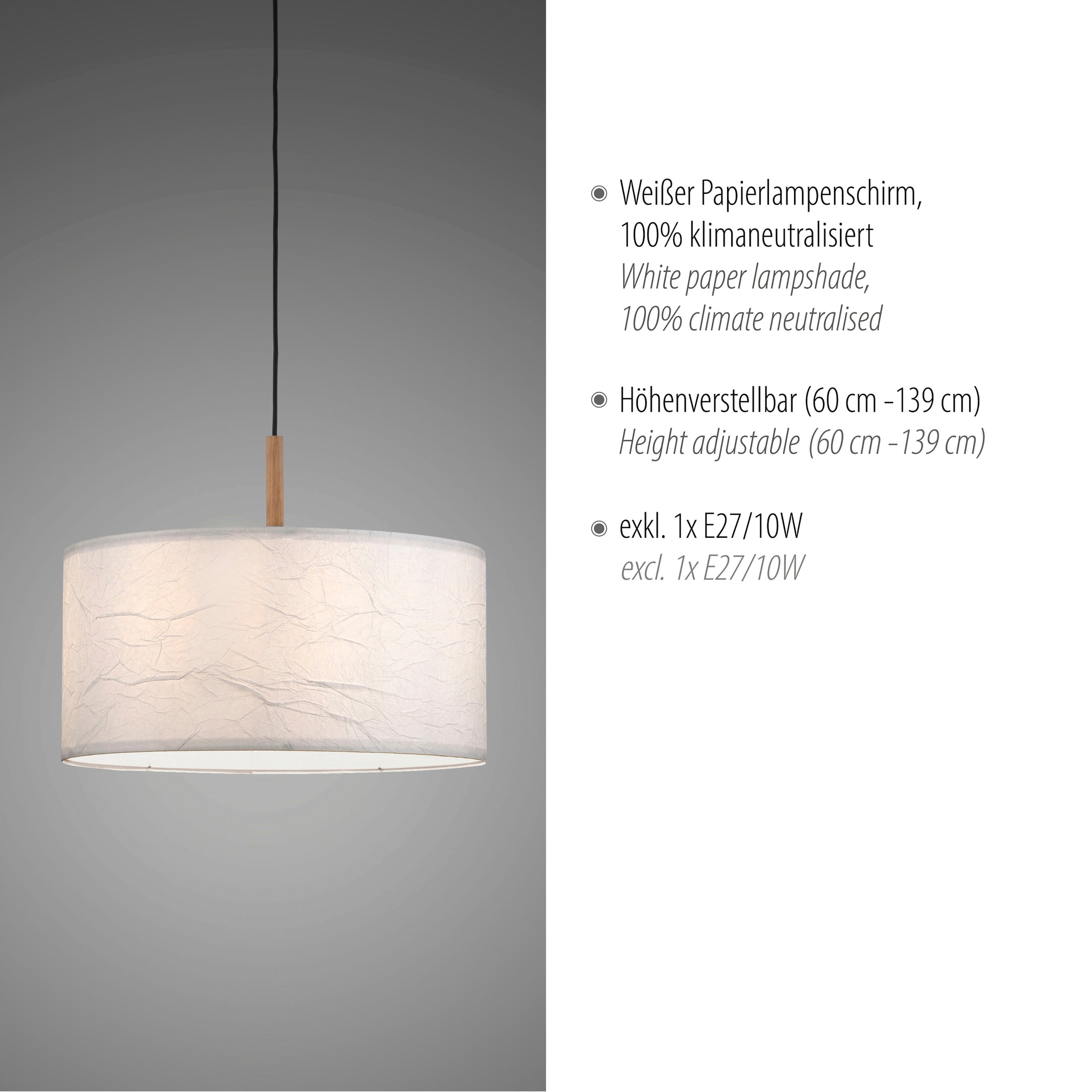 JUST LIGHT Pendelleuchte »GREEN SOFI«, 1 flammig, Leuchtmittel E27 | ohne Leuchtmittel