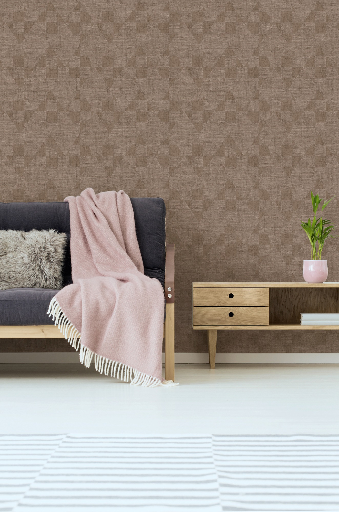 living walls Vliestapete »Titanium«, geometrisch-grafisch-Motiv, Tapete Geometrisch Tapeten Wohnzimmer Schlafzimmer Küche modern Design