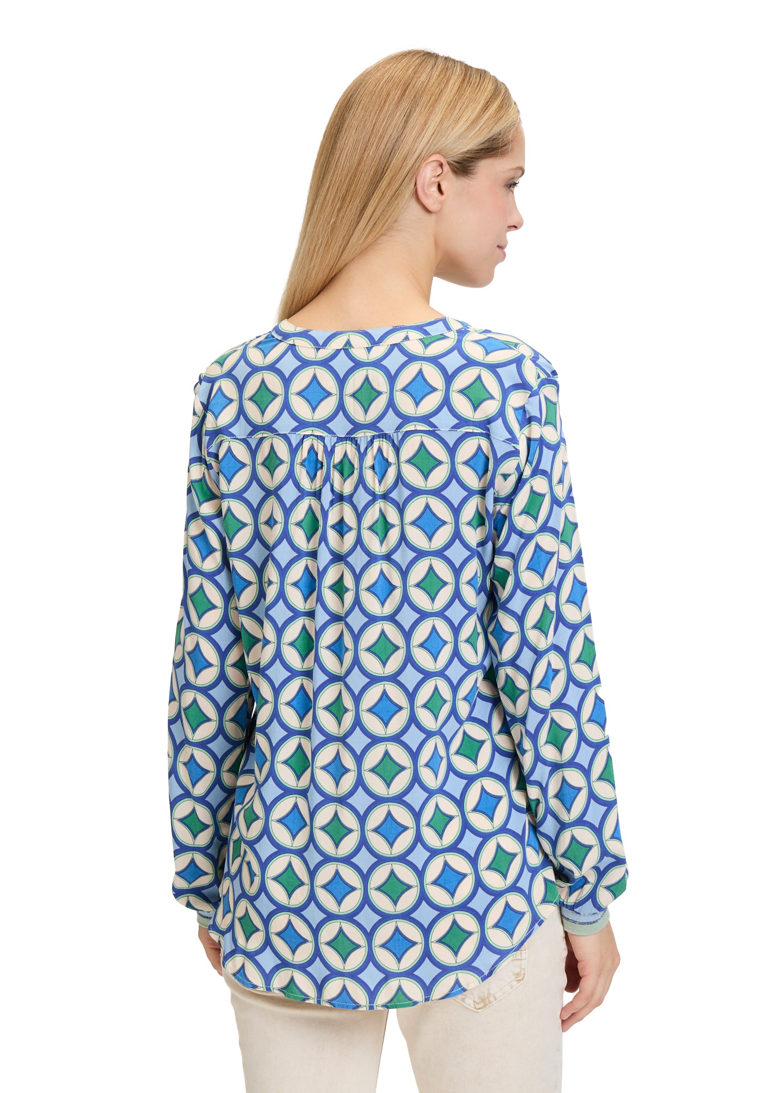 Cartoon Shirtbluse »Cartoon Blusenshirt mit Rippbündchen«