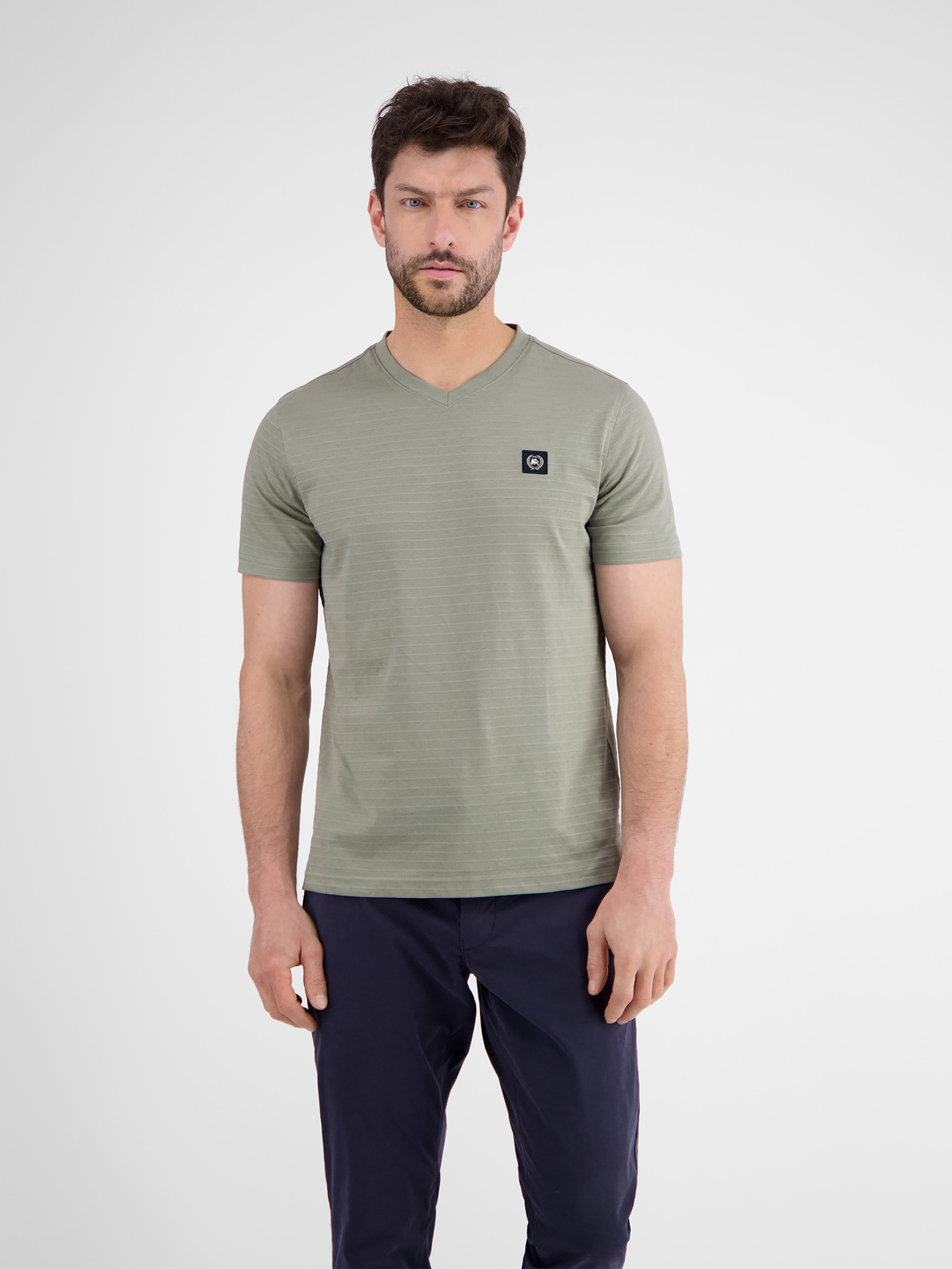 LERROS T-Shirt, mit Logo Stickerei