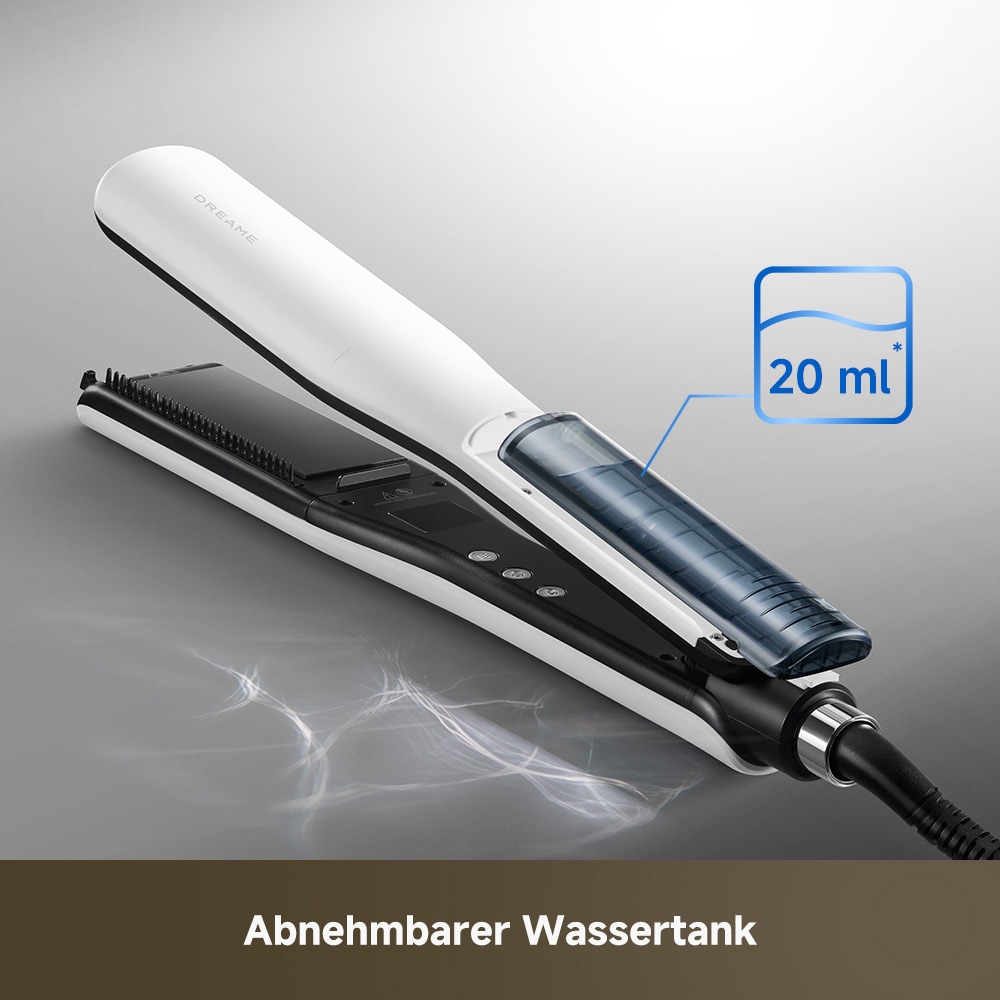 Dreame Glätteisen »AuraSteam Straight« Dampffunktion, Temperaturregelung, 35-mm-Platten