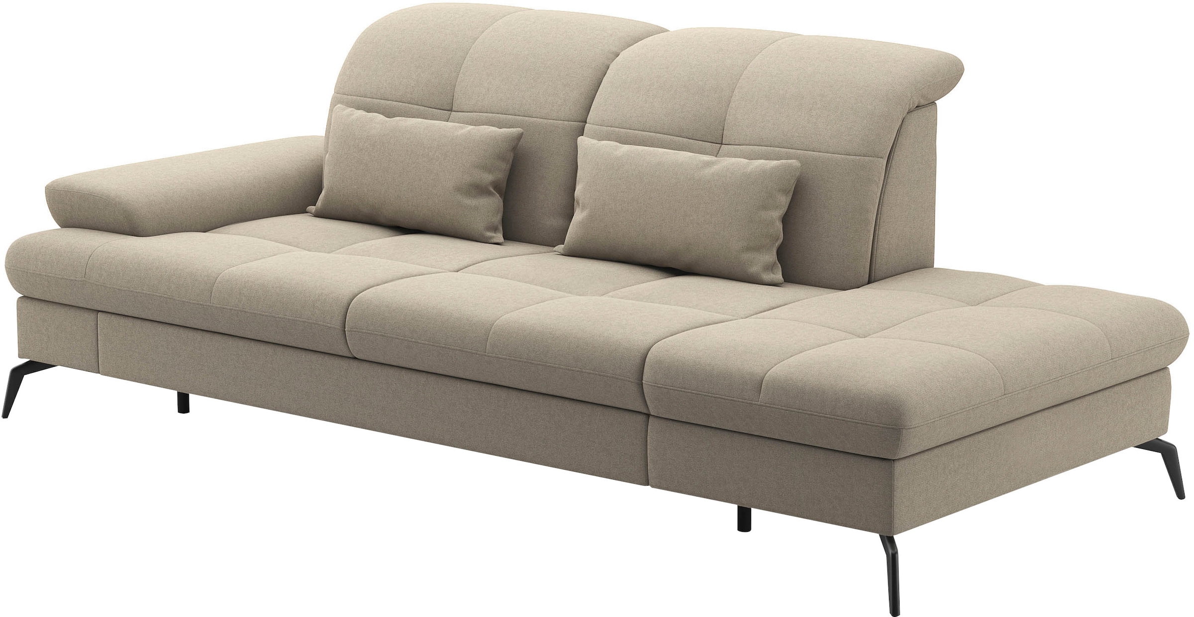 sit&more Recamiere »Amica, inkl. Sitztiefenverstellung und Armteilverstellung« wahlweise mit Kopfteilverstellung und Stauraum