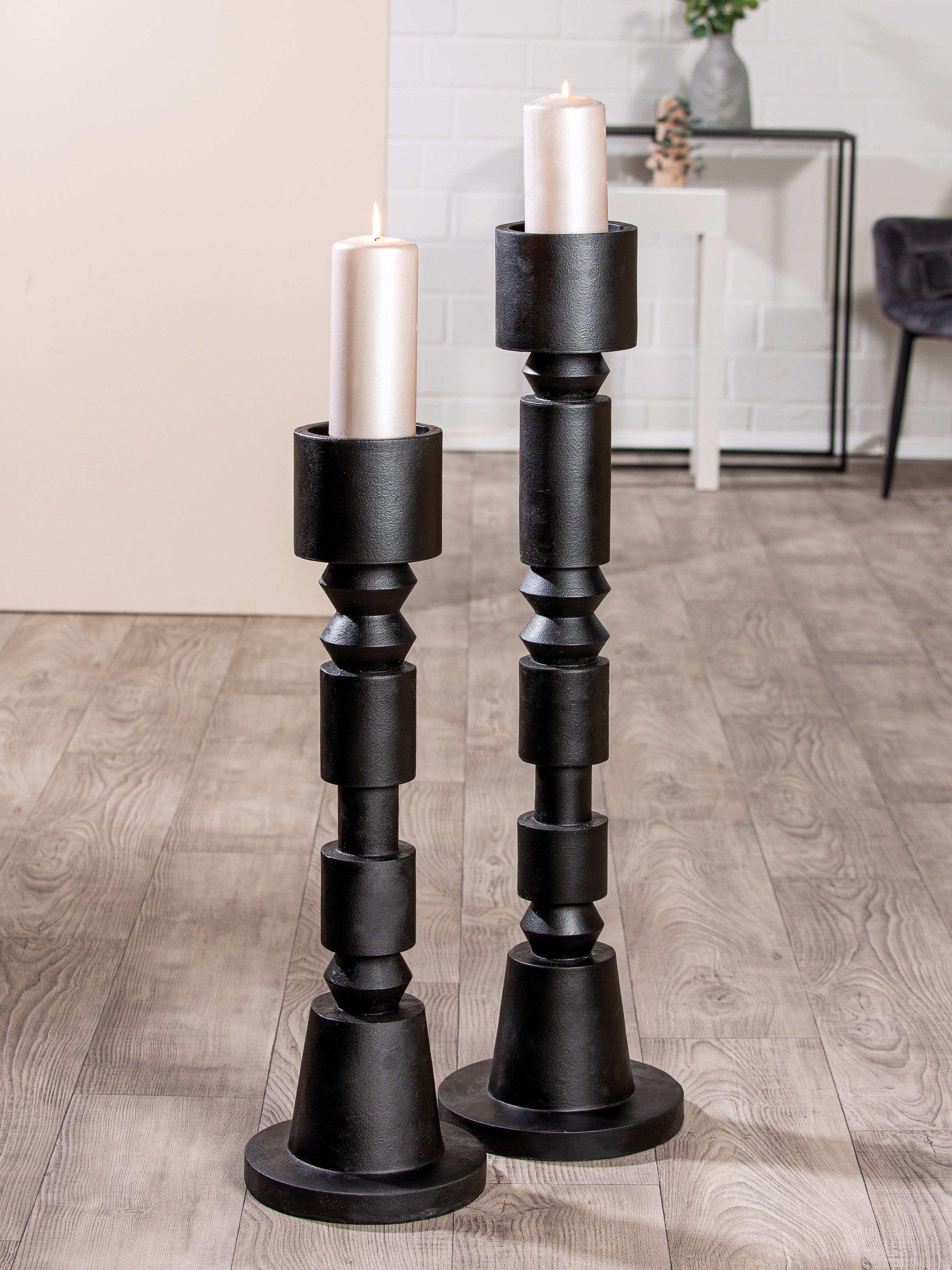 Casablanca by Gilde Standkerzenhalter »Kerzenleuchter Phillip«, (1 St.), 1-flammig, aus Polyresin