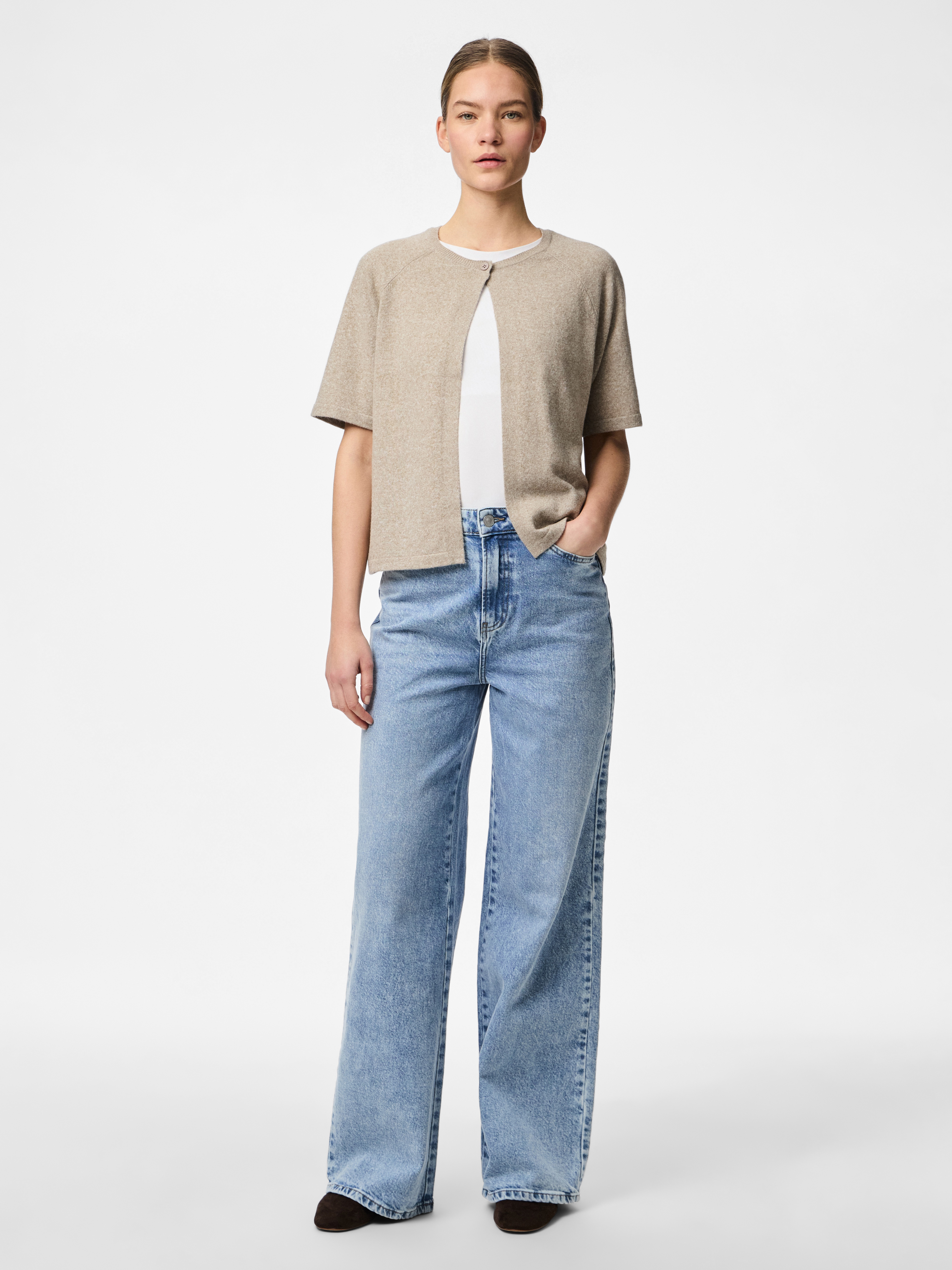 Thumbnail - pieces Rundhalspullover "PCBREE SS O-NECK KNIT CARDIGAN NOOS BC"