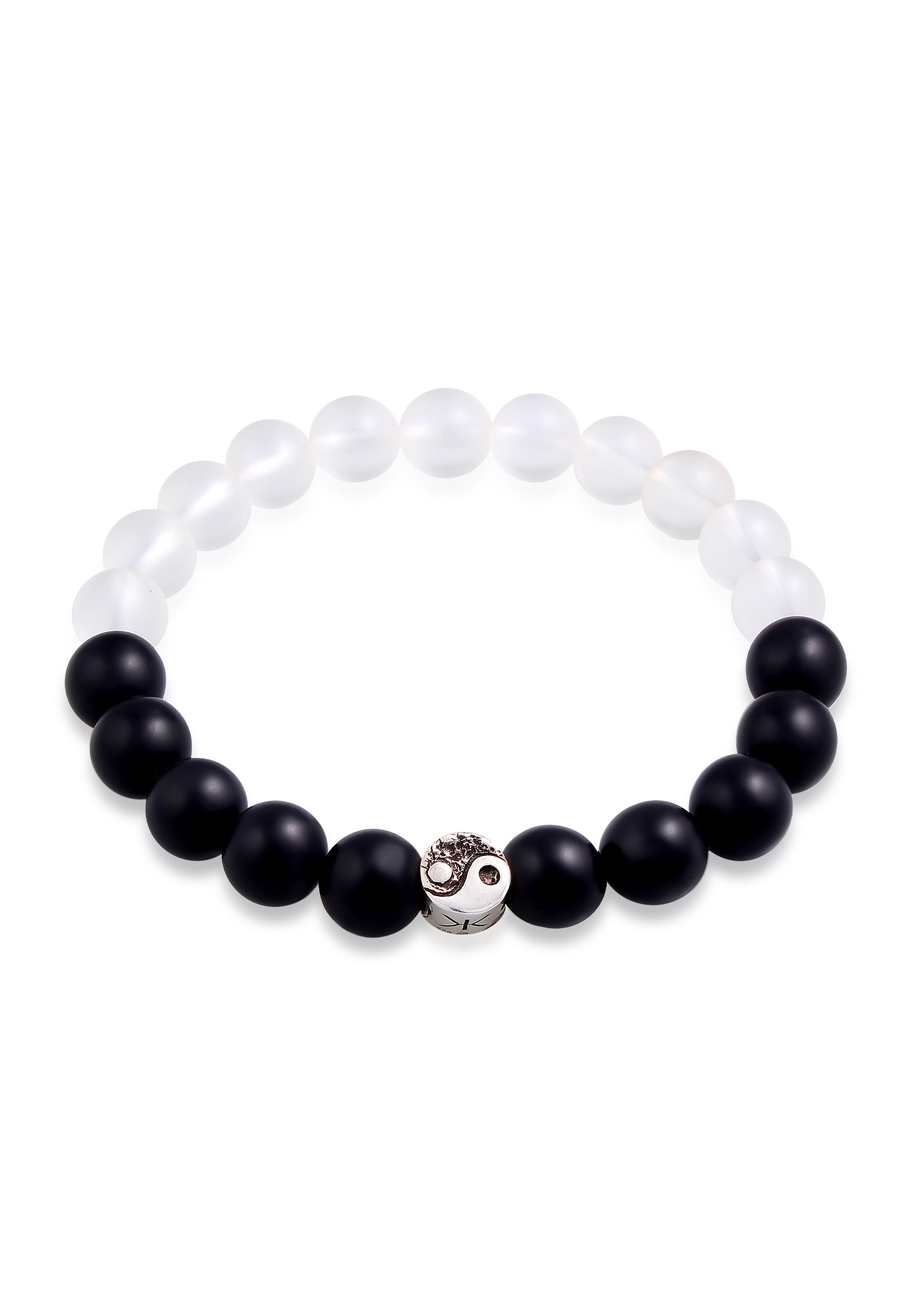 Kuzzoi Armband »Yin Yang BAUR ▷ Onyx Perlen | 925 Silber« Bead Kristall für