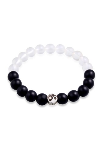 Armband »Yin Yang Bead Onyx Kristall Perlen 925 Silber«