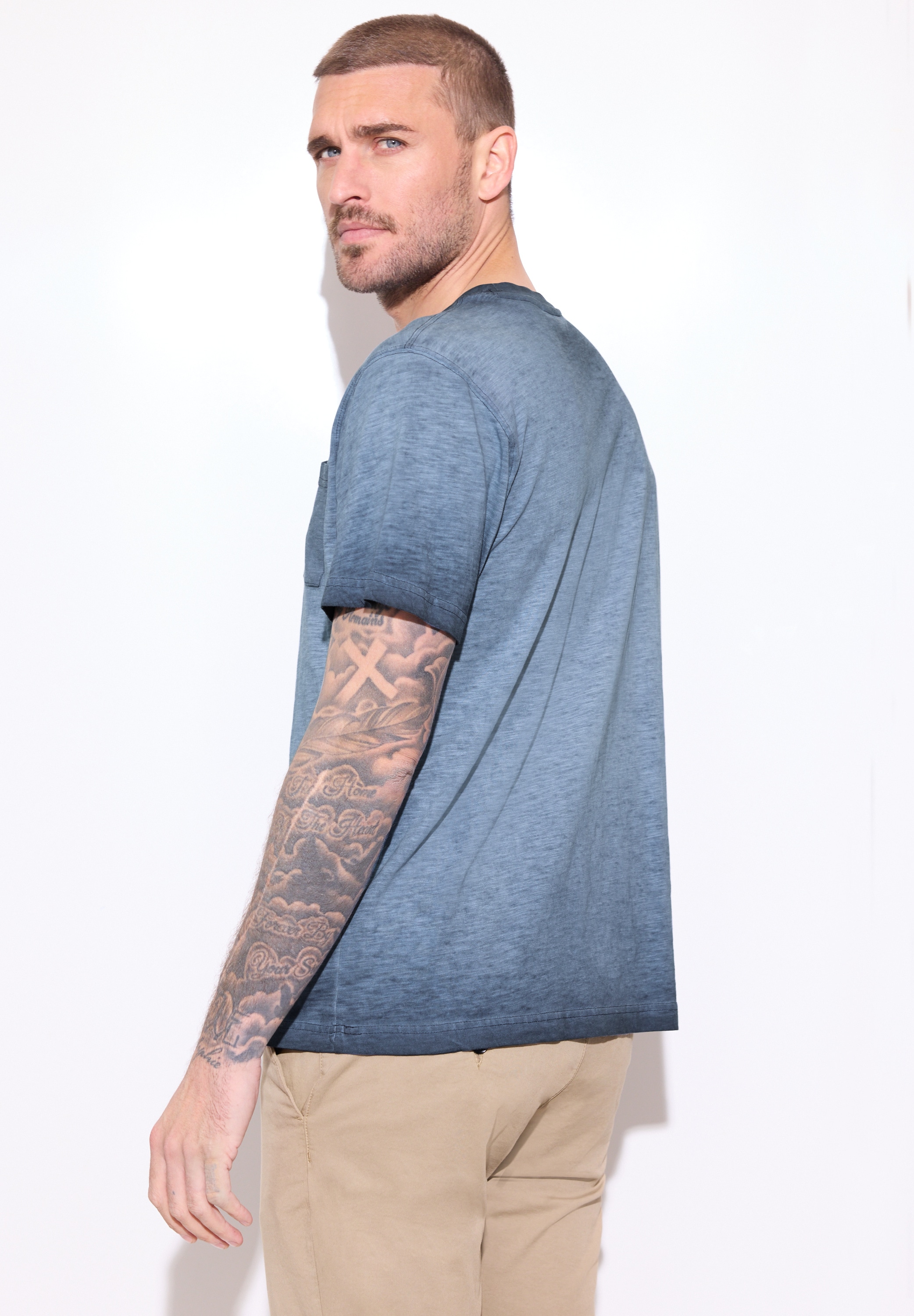 STREET ONE MEN T-Shirt in washed Optik