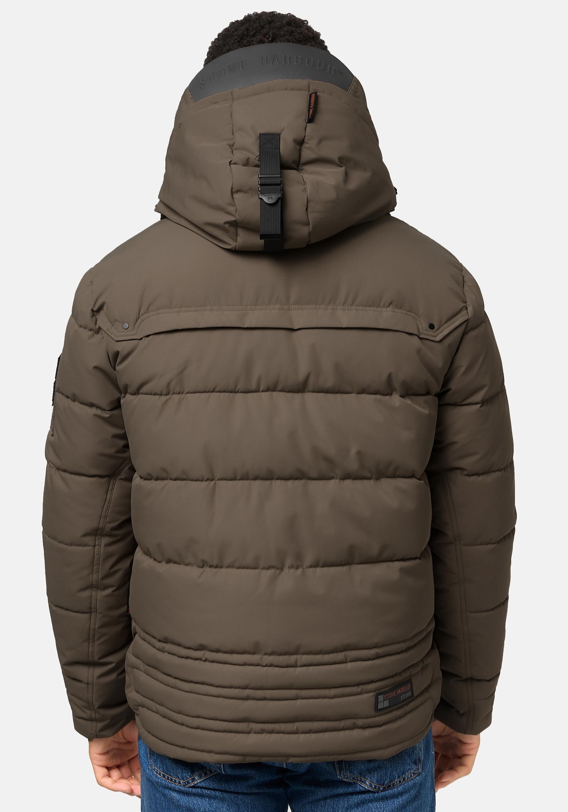 Stone Harbour Steppjacke »Witas«, mit Kapuze, gesteppte Herren Winterjacke mit abnehmbarer Kapuze