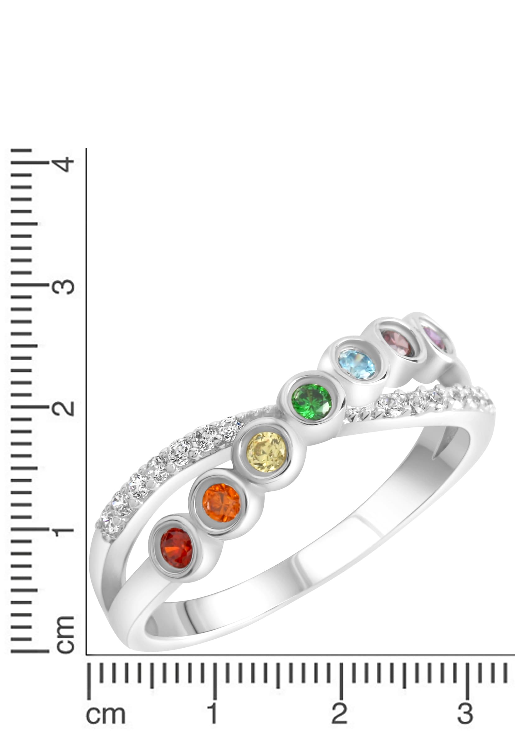 Firetti Fingerring »Schmuck Geschenk Silber 925 Silberring Croise«, mit Zirkonia (synth.)