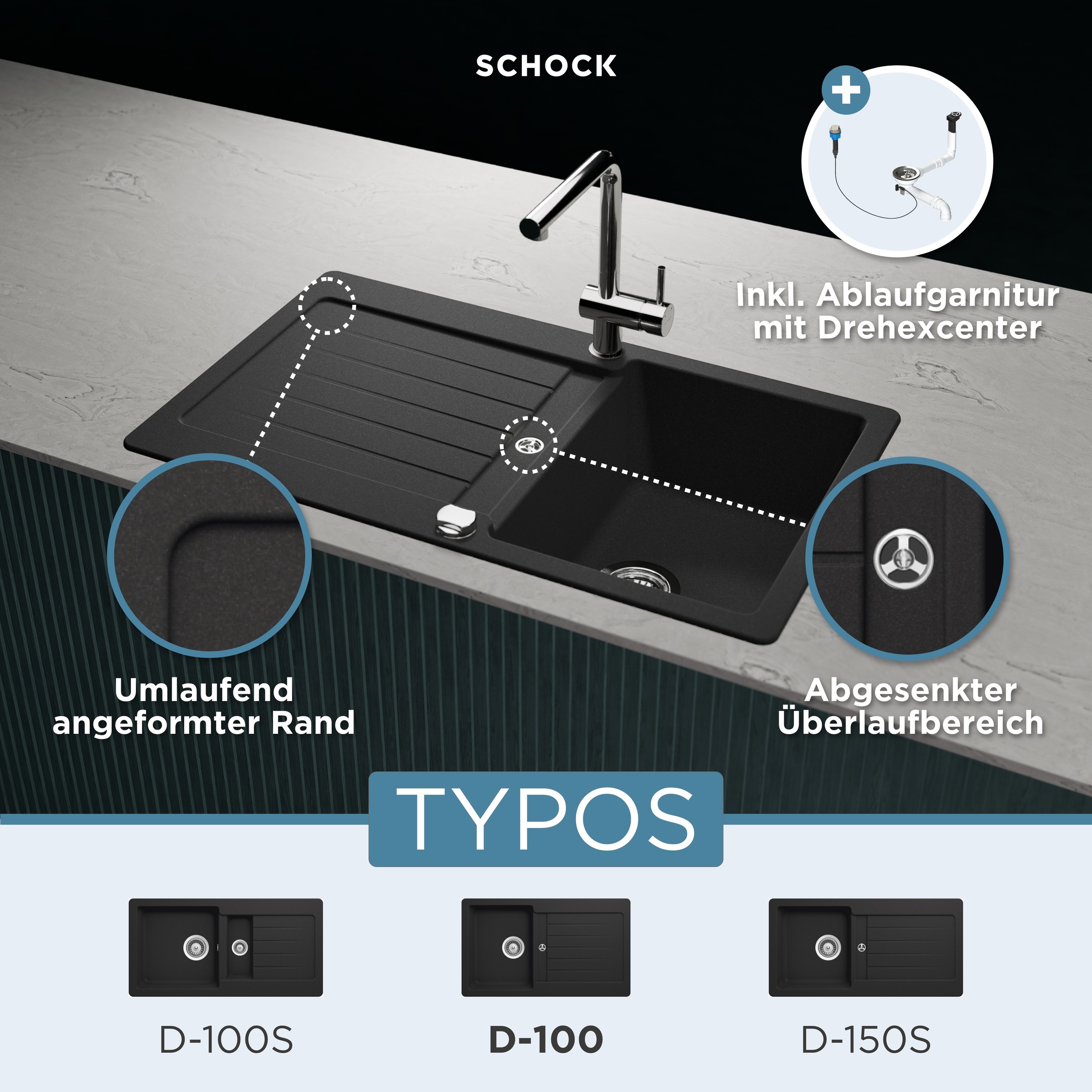 Schock Granitspüle "Typos D-100"
