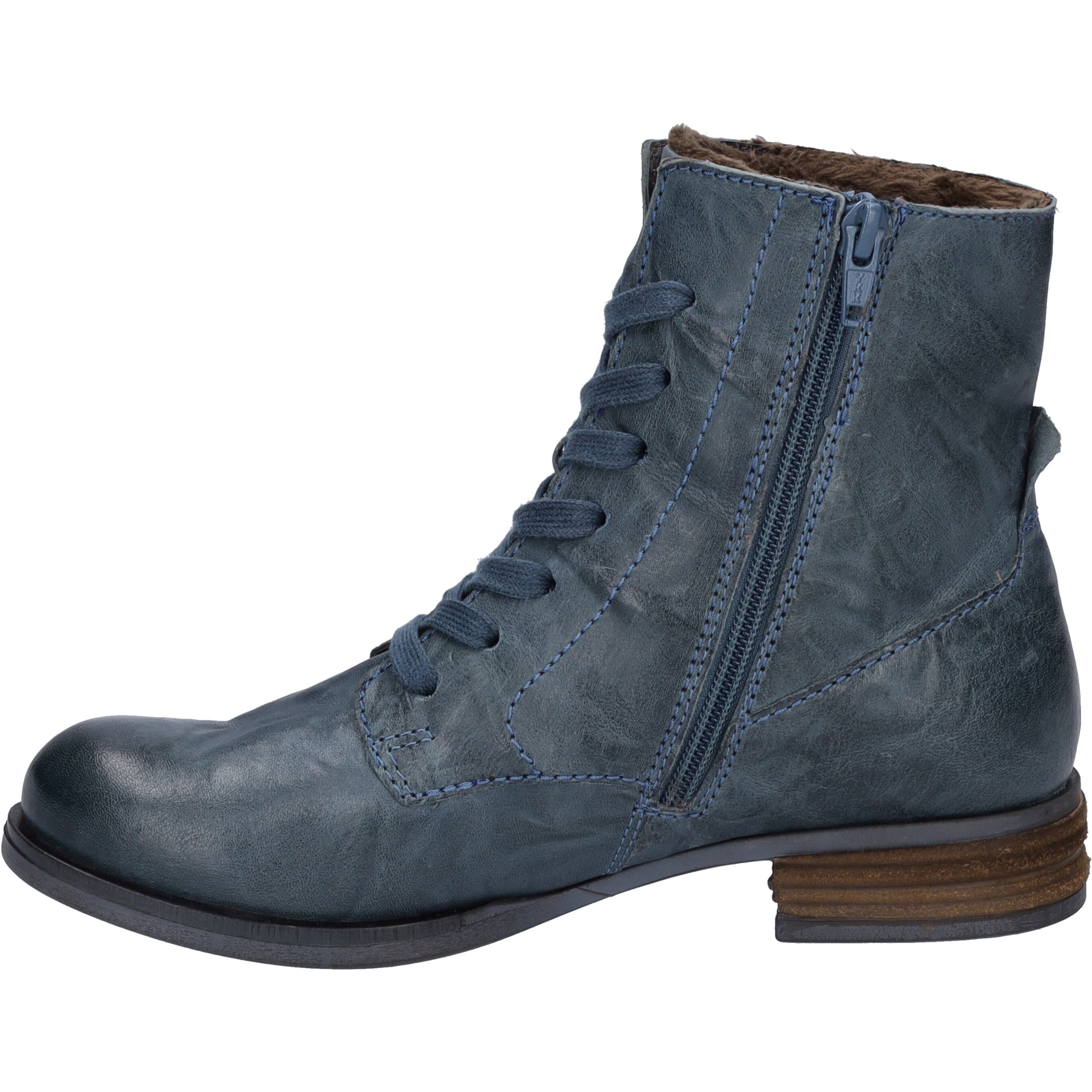 Stiefelette JOSEF SEIBEL "Sanja 01, azur", Damen, Gr. 39, blau (azur), Obermaterial: 100% Rindsleder Leather cow., Schuhe Stiefelette 2