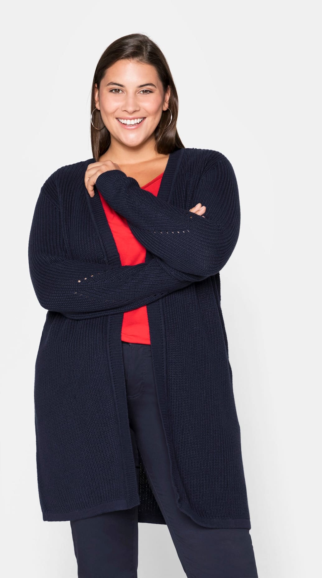 Sheego Longstrickjacke günstig online kaufen