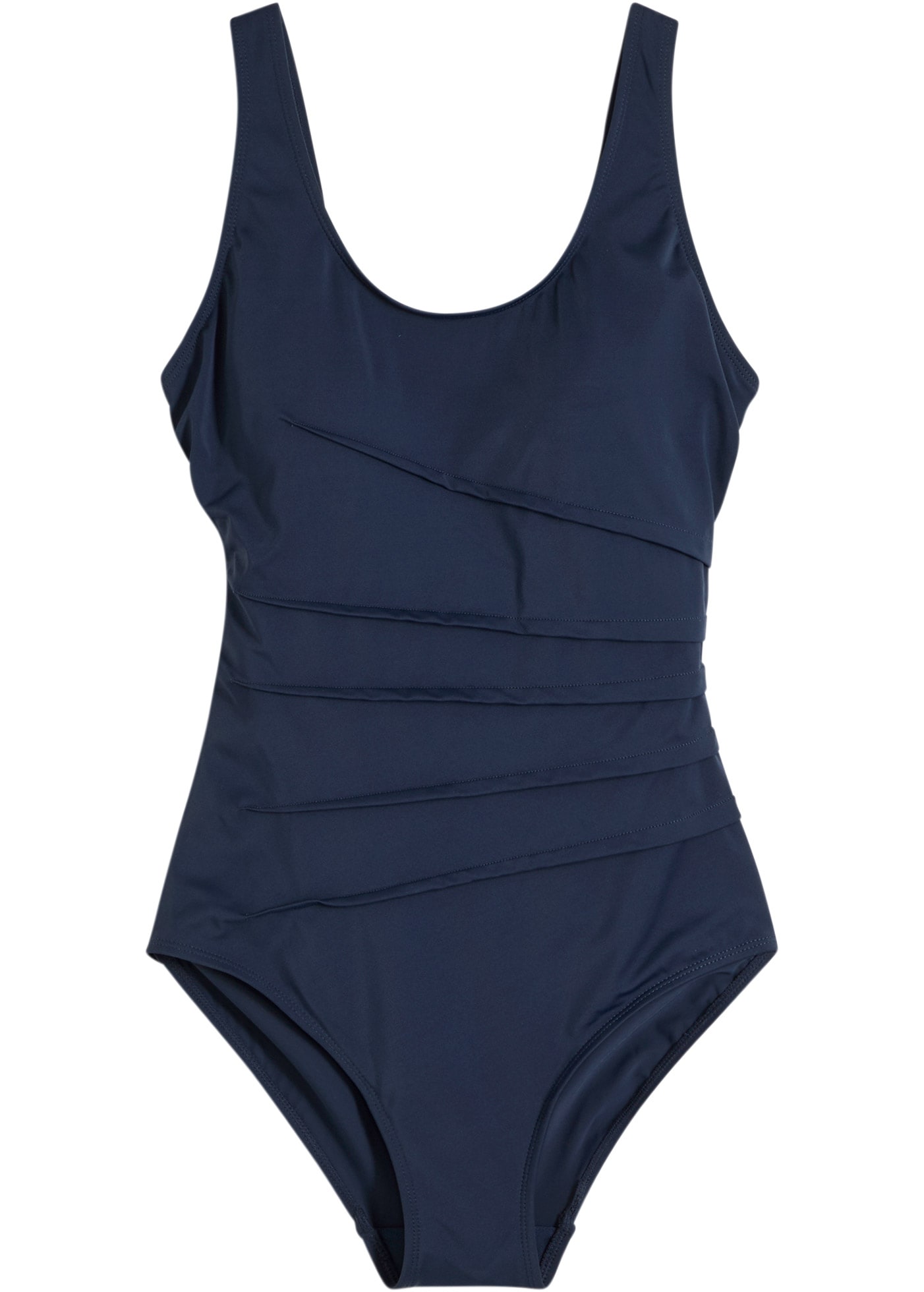 bonprix Badeanzug verschiedene Größen, Shape-Design mit Zierfalten, sportlicher Stil