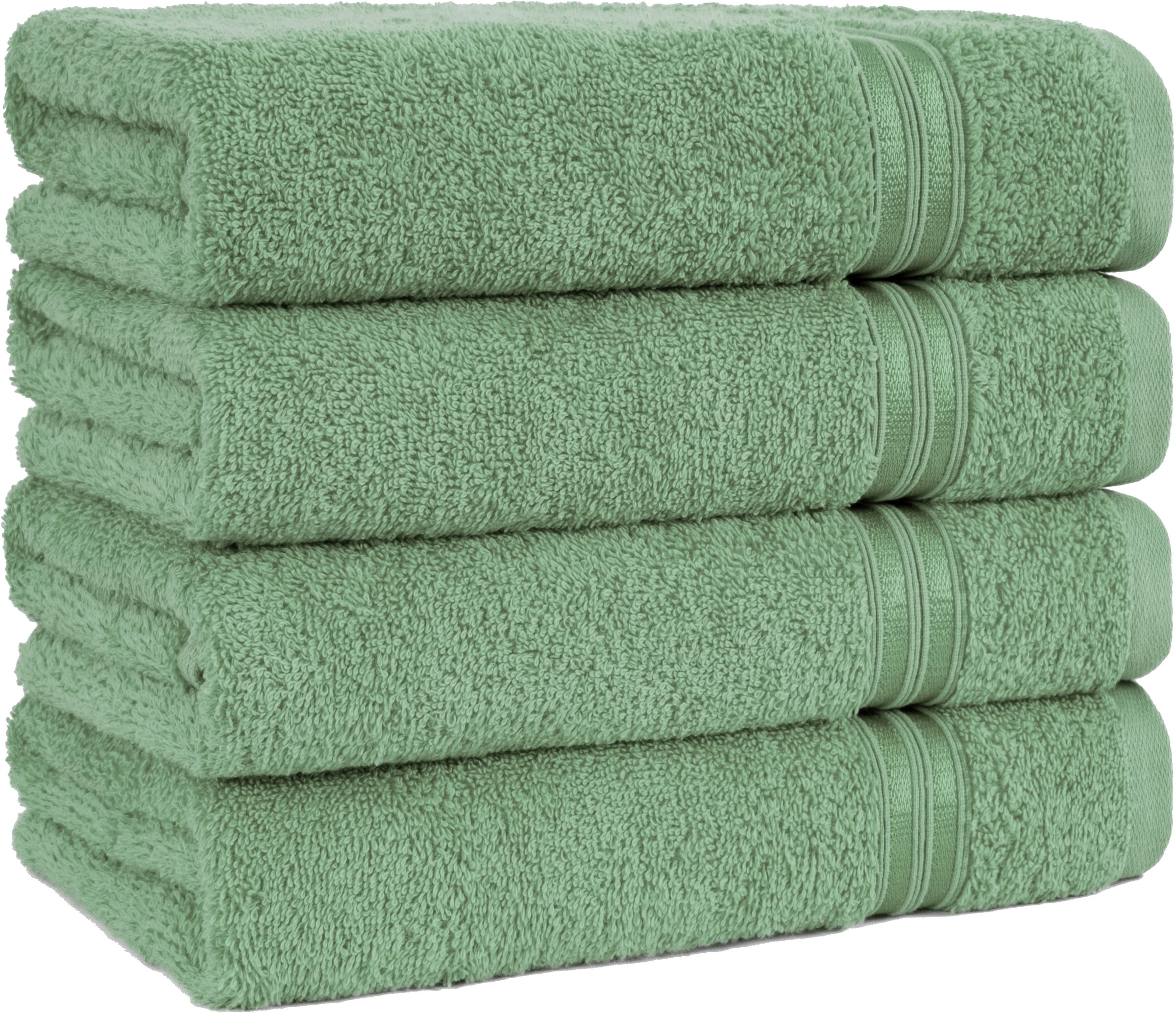 Thumbnail - HAMMETEX Handtuch Set "4er Set Handtücher 50x100 cm, 100% Baumwolle, Weich & Saugstark" mit Bordüre, einfarbig, weich