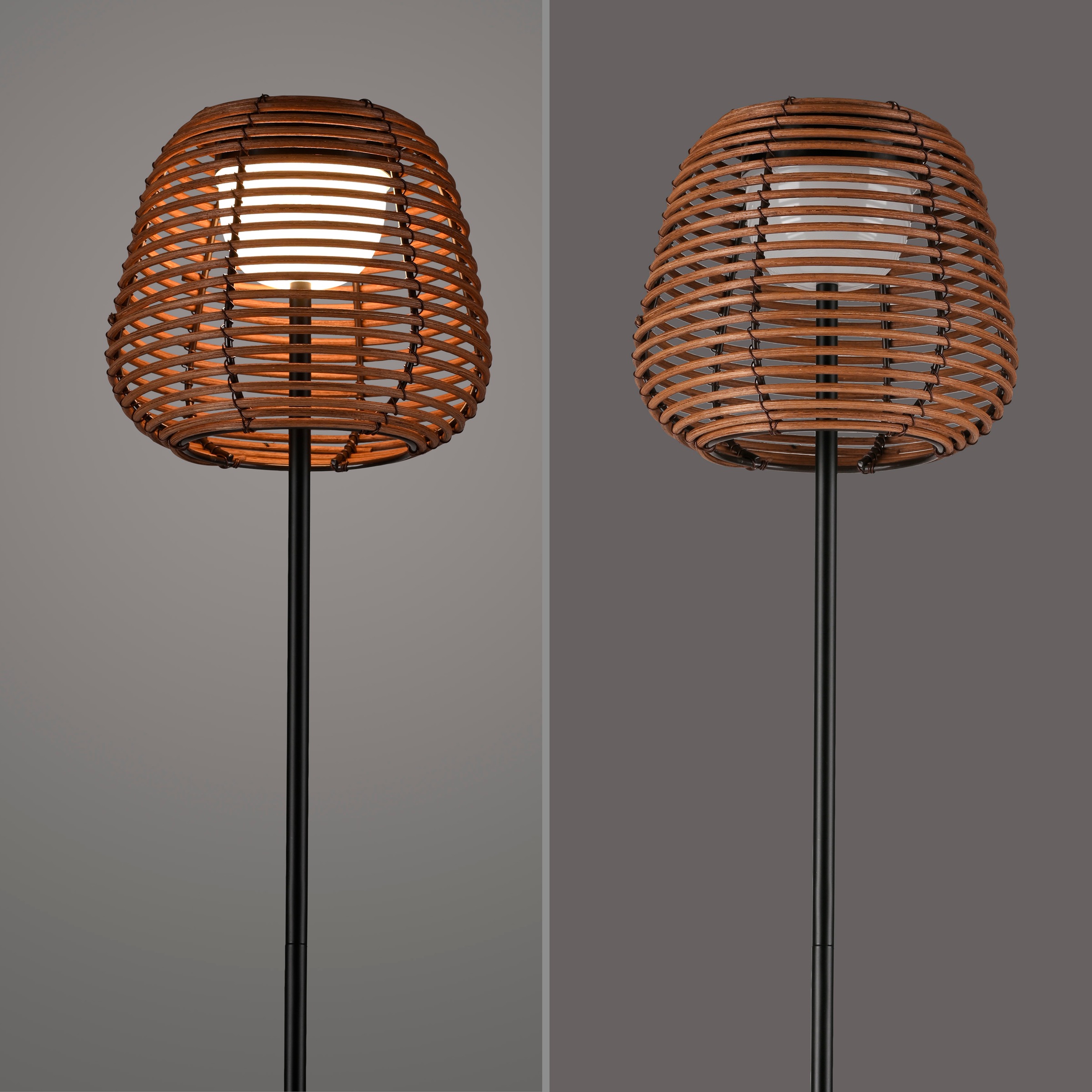 JUST LIGHT Stehlampe »ASKIA«, 1 flammig, Leuchtmittel LED-Modul | LED fest integriert, Akkuleuchte