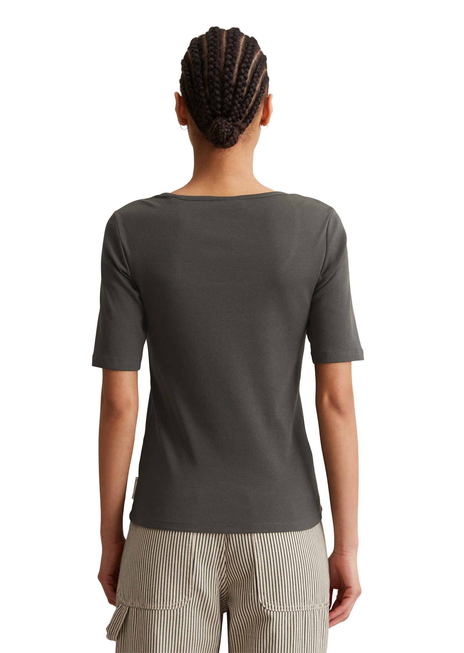 Marc O'Polo DENIM T-Shirt »aus softem Ripp-Jersey«