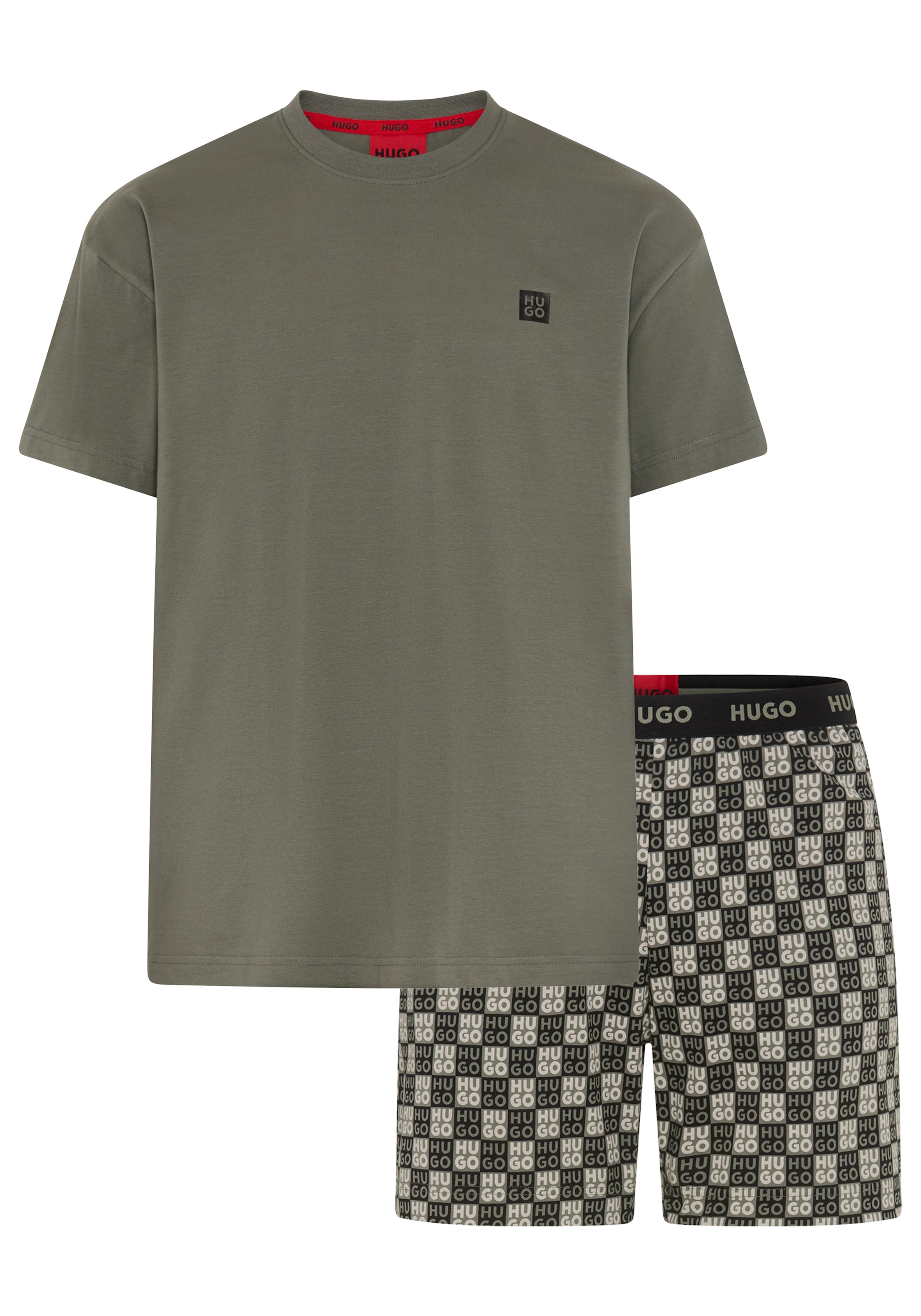 HUGO Underwear Shorty "Aaron" Set, 2 aus Stretch-Baumwolle mit Stack-Logos, günstig online kaufen