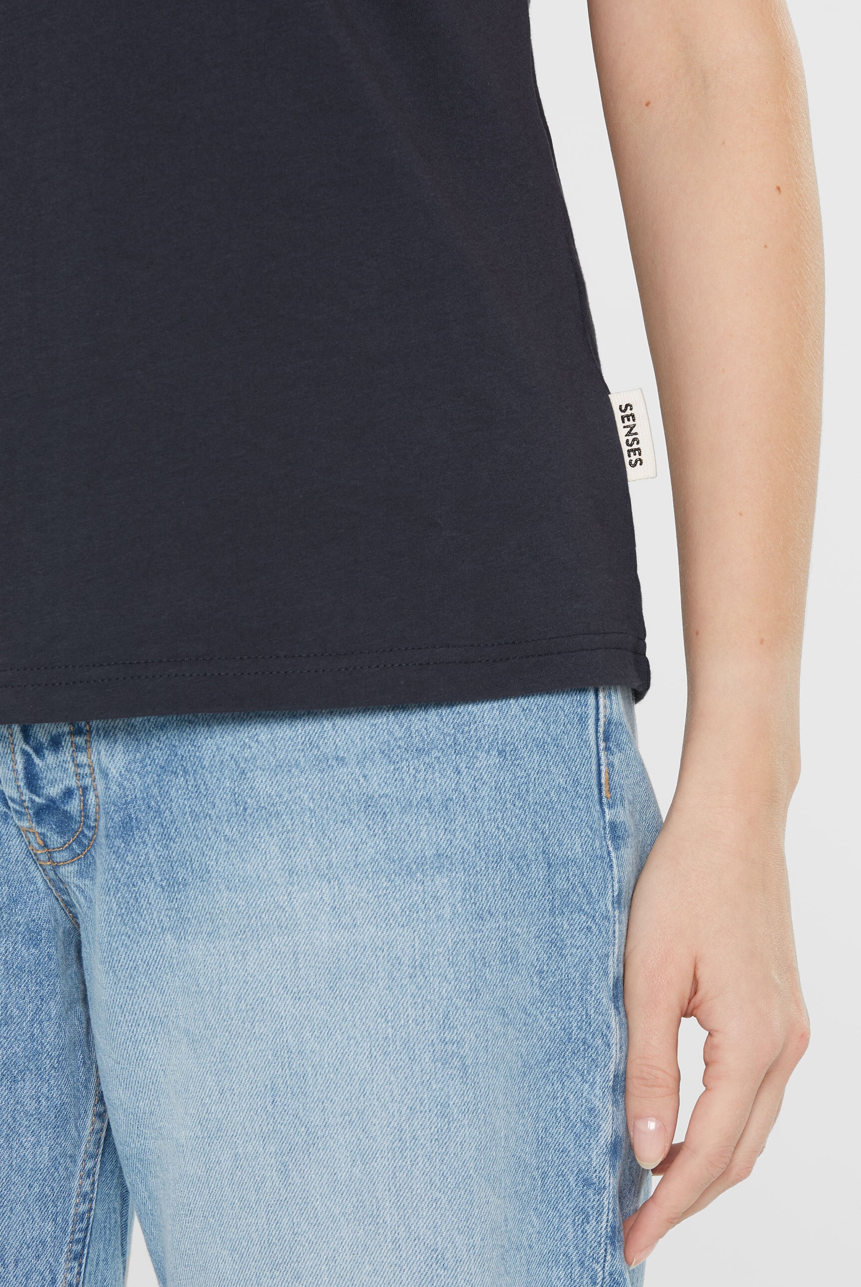 SENSES.THE LABEL Rundhalsshirt, aus Baumwolle