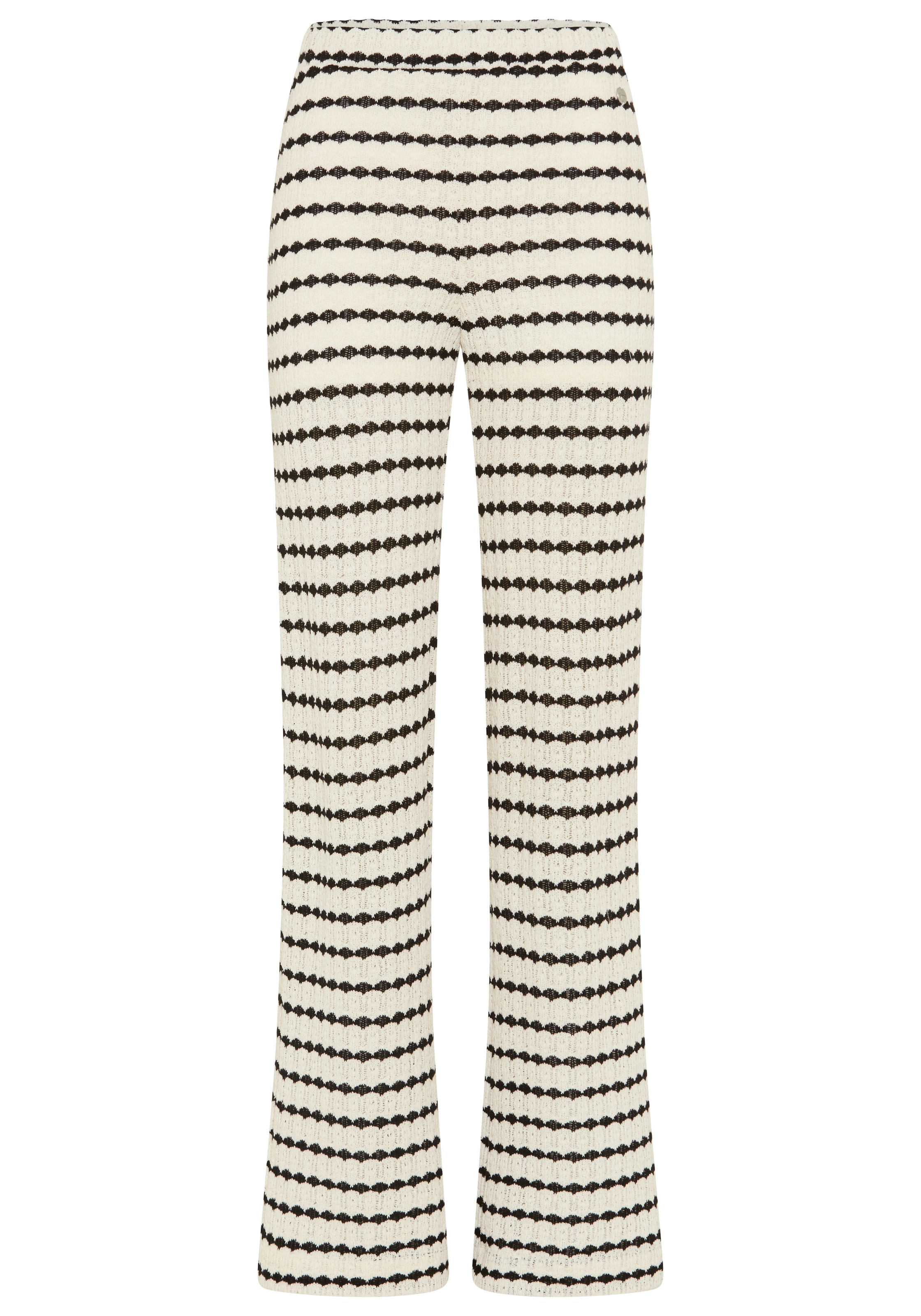 Tamaris Strickhose  luftige Hose mit trendigem Muster und lässigem Schnitt