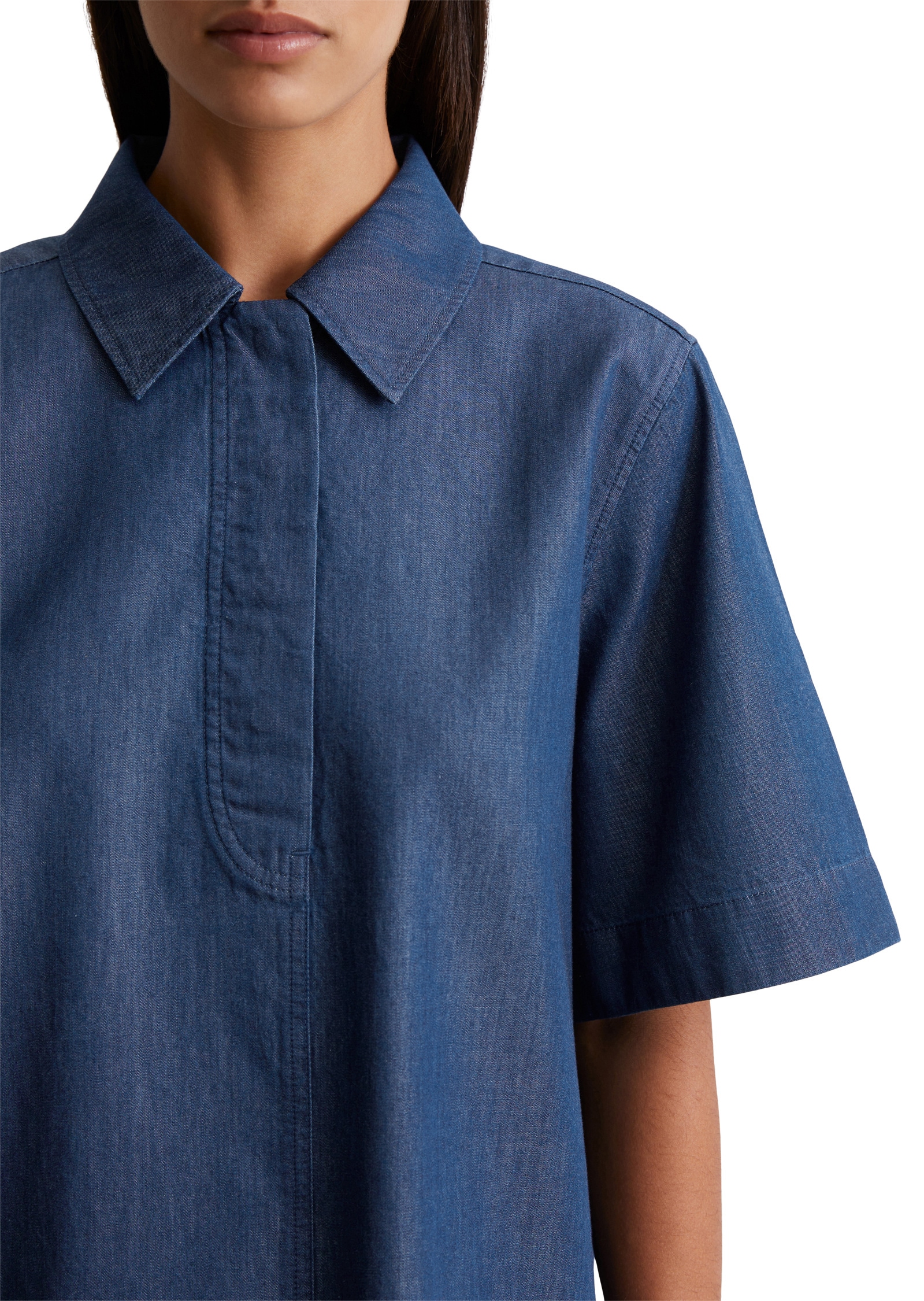 Marc O'Polo Kurzarmbluse »mit TENCEL™ Lyocell«