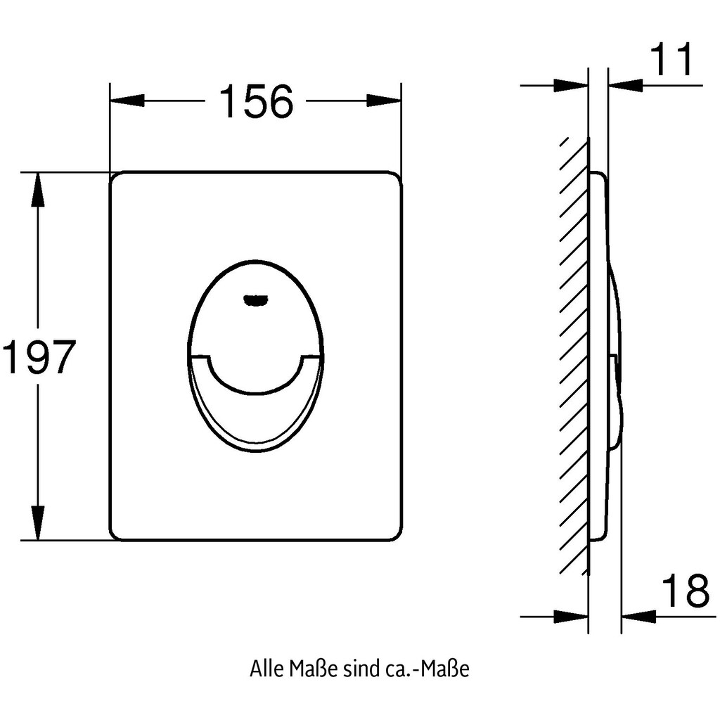 Grohe Betätigungsplatte »Start«