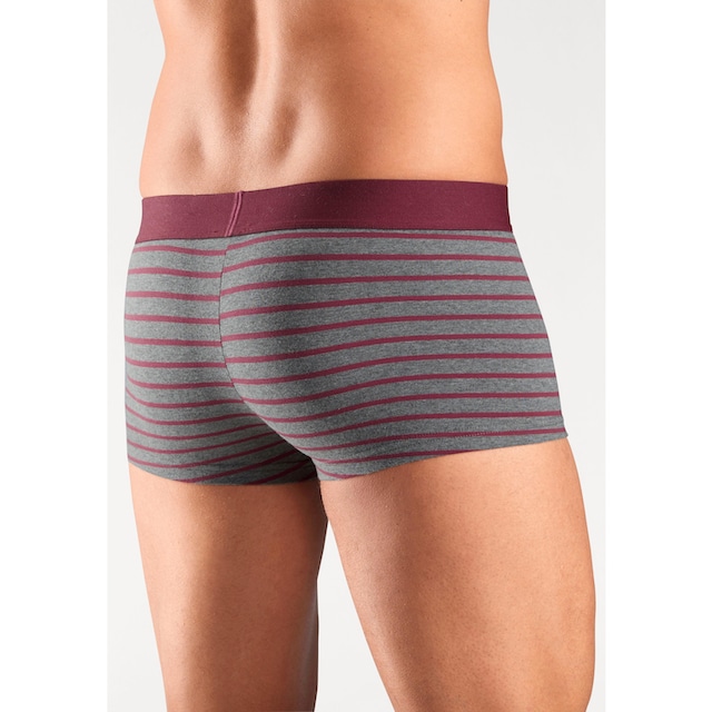 s.Oliver Boxershorts, (Packung, 4 St.), in Hipster-Form mit  kontrastfarbenem Webbund | BAUR