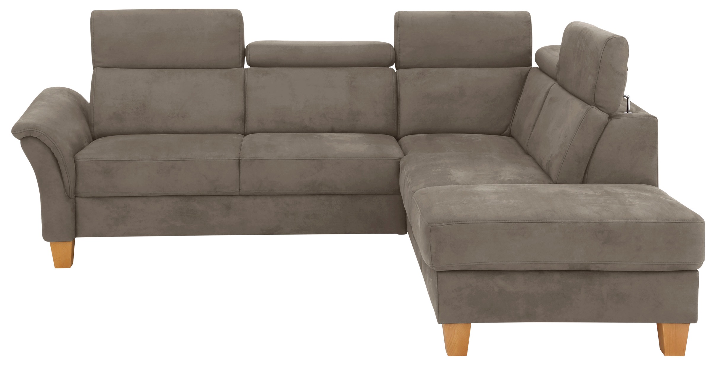 OTTO home Ecksofa "Conville L-Form" Federkern, wahlweise mit Schlaffunktion und Bettkasten bzw. Stauraum