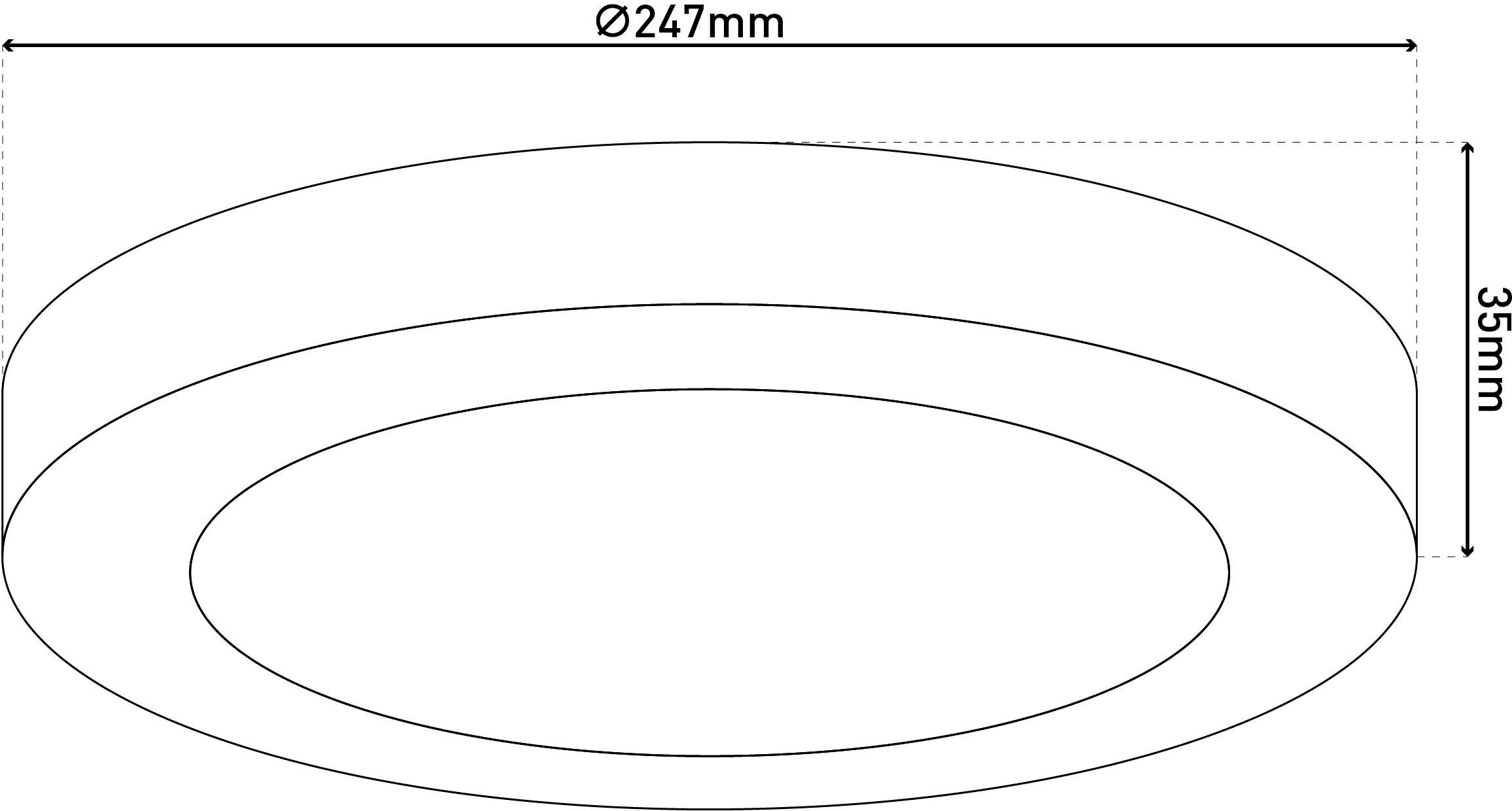 näve LED Einbauleuchte »Komplex« LED-Modul 1 Stk. Kaltweiß | Neutralweiß | Warmweiß auch Aufbau, CCT, Lichtfarbe über Geräteschalter einstellbar, rund