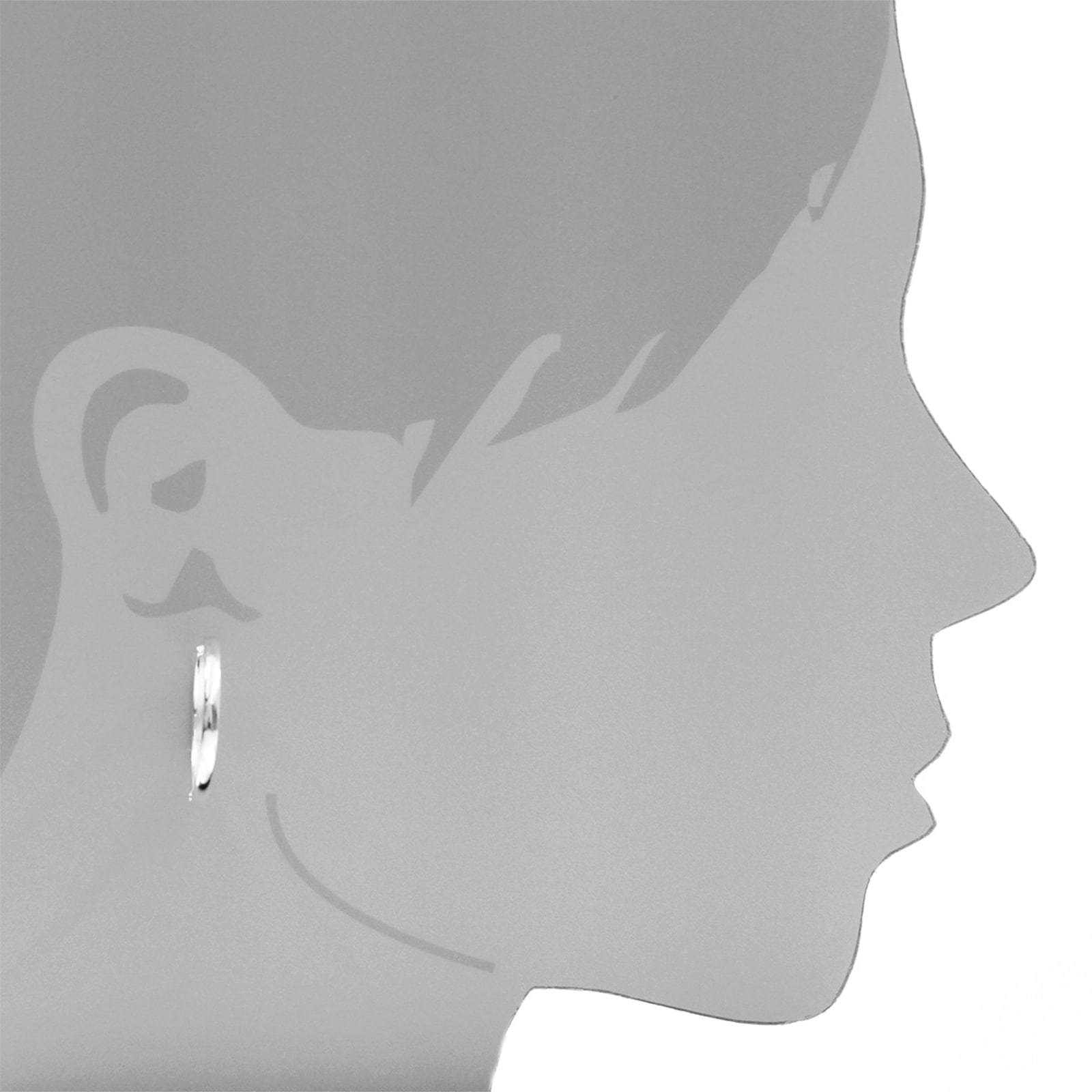OSTSEE-SCHMUCK Klappcreolen »- Babsi 24.28 - Silber 925/000 -,«