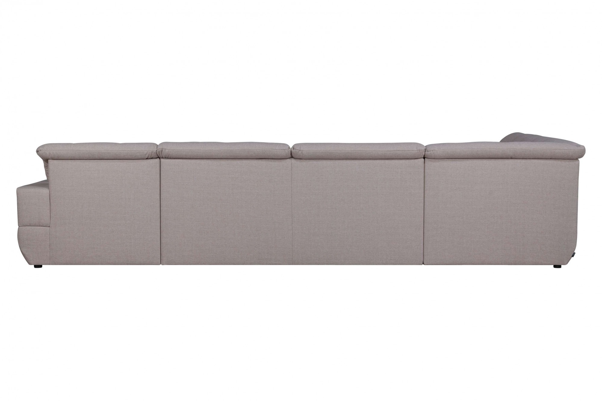 Wohnlandschaft HOME AFFAIRE "BRISBANE NEU U-Form", beige, B:380cm H:83cm T:202cm, 100% Polyester, Sofas, Wohnlandschaft, mit feiner Steppung, Matten-Optik, incl. Zierkissen 6
