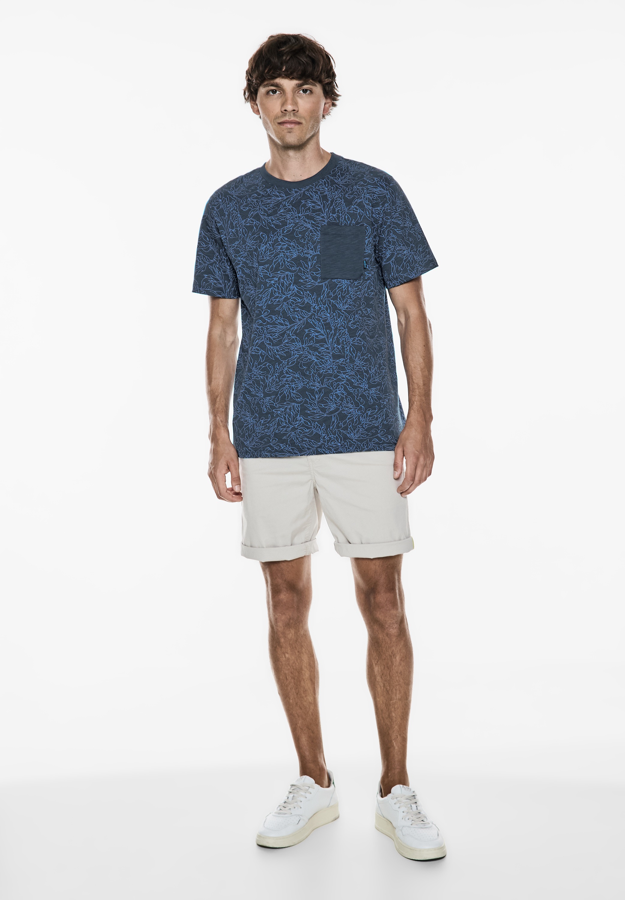 STREET ONE MEN T-Shirt, aus reiner Baumwolle
