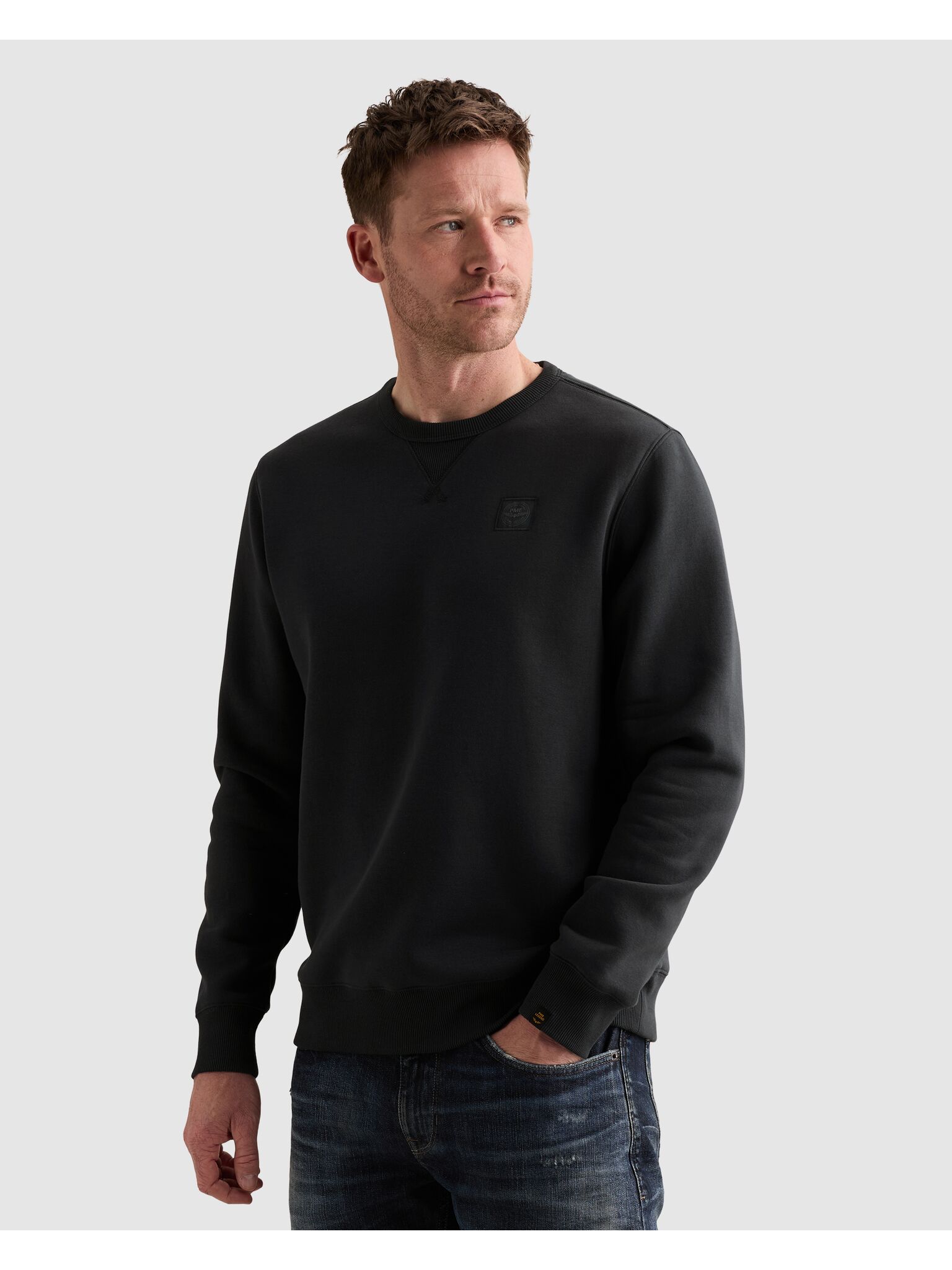 PME LEGEND Sweatshirt, Kleine Passe am Ausschnitt