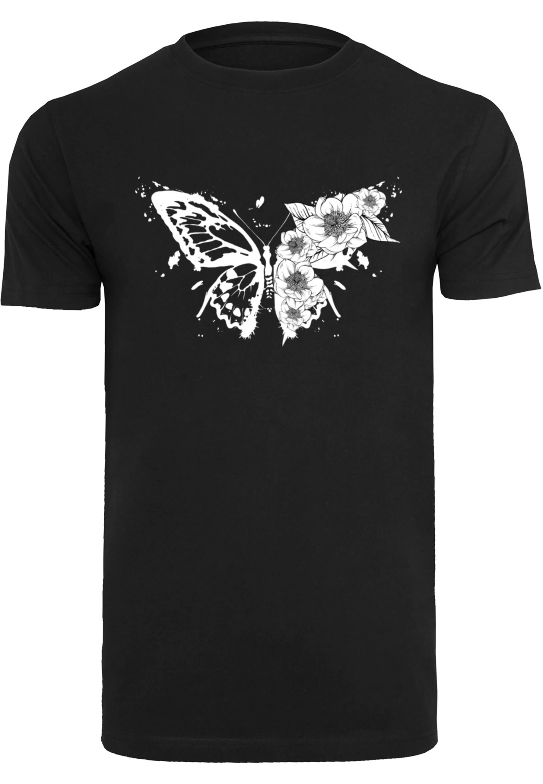 MisterTee T-Shirt "MisterTee Butterfly White Tee" 1 Stk.