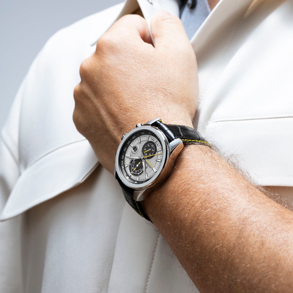 Festina Chronograph »Timeless Chronograph«, Quarzuhr, Armbanduhr, Herrenuhr, Lederarmband, analog, Tag