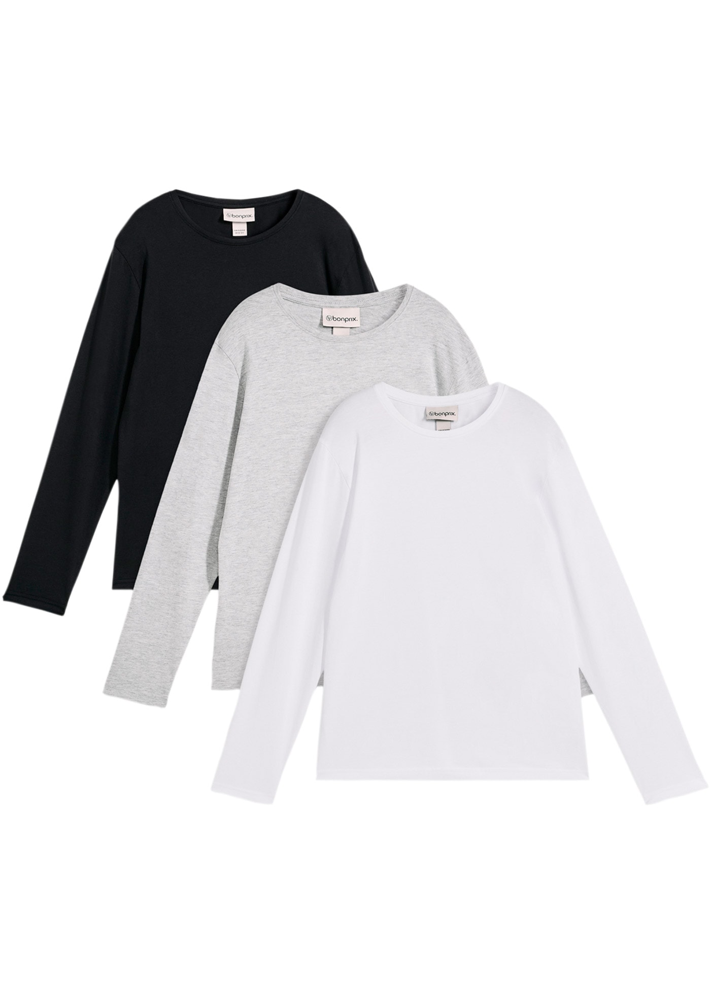bonprix Langarmshirt Packung, 3