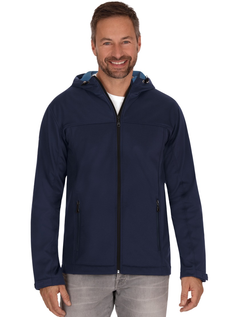Trigema Softshelljacke "TRIGEMA Klassische Softshell–Kapuzenjacke" 1 Stk. t günstig online kaufen