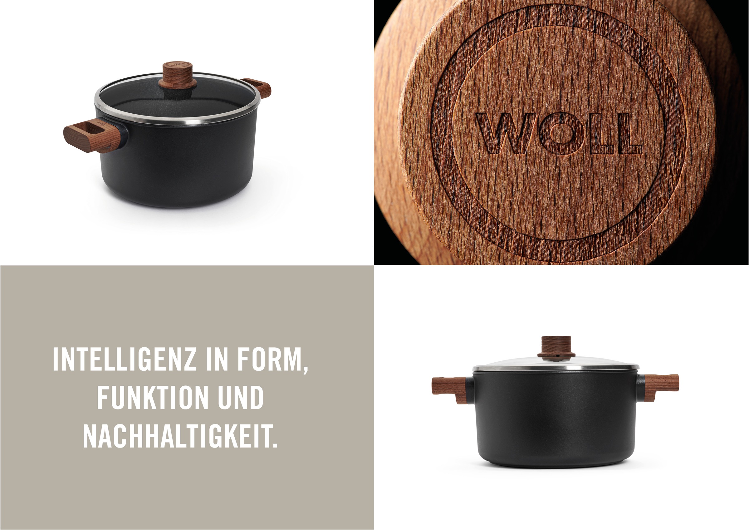 WOLL Kochtopf »Eco Logic QXR Gusstopf«, Aluminium, (1 tlg.), PFAS-freie Diamond-QXR - Beschichtung