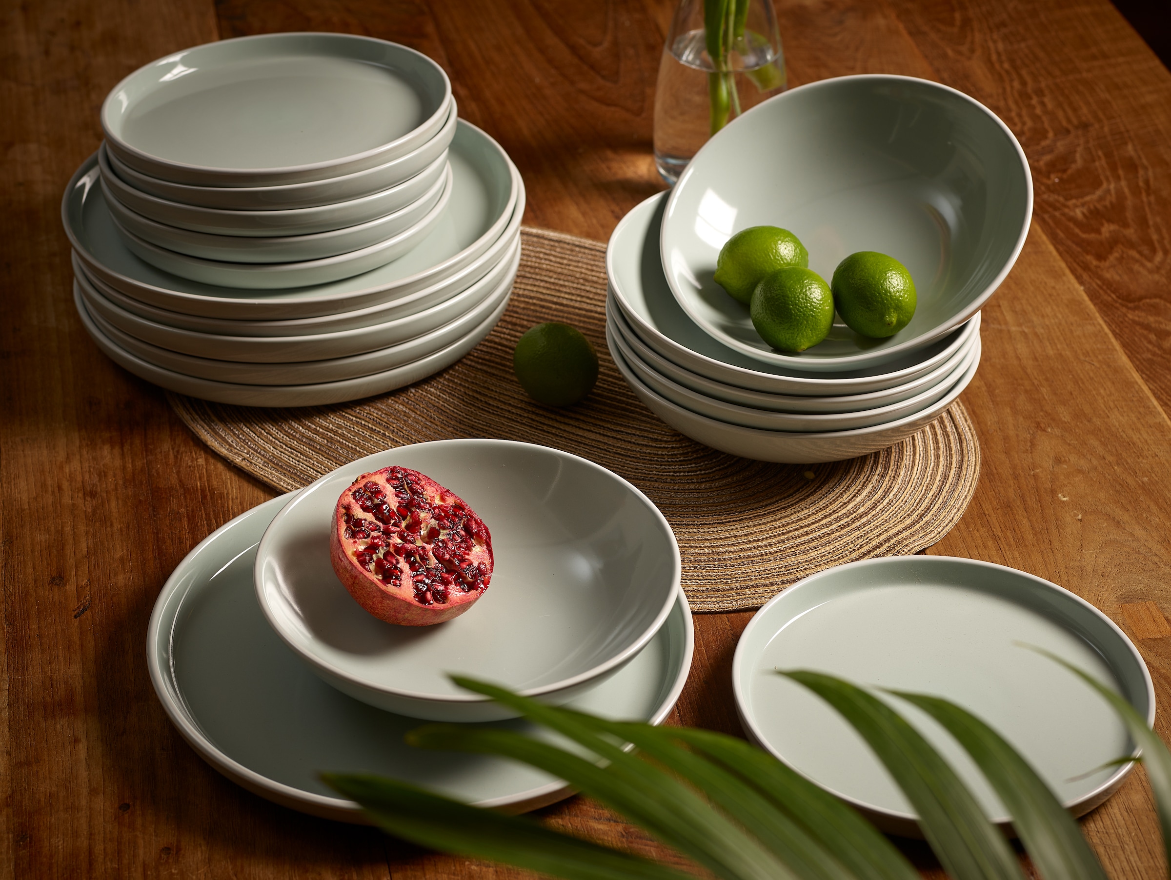 ECHTWERK Tafelservice »Nerea Nature-Design«, (Set, 18 tlg.), Pastellfarben