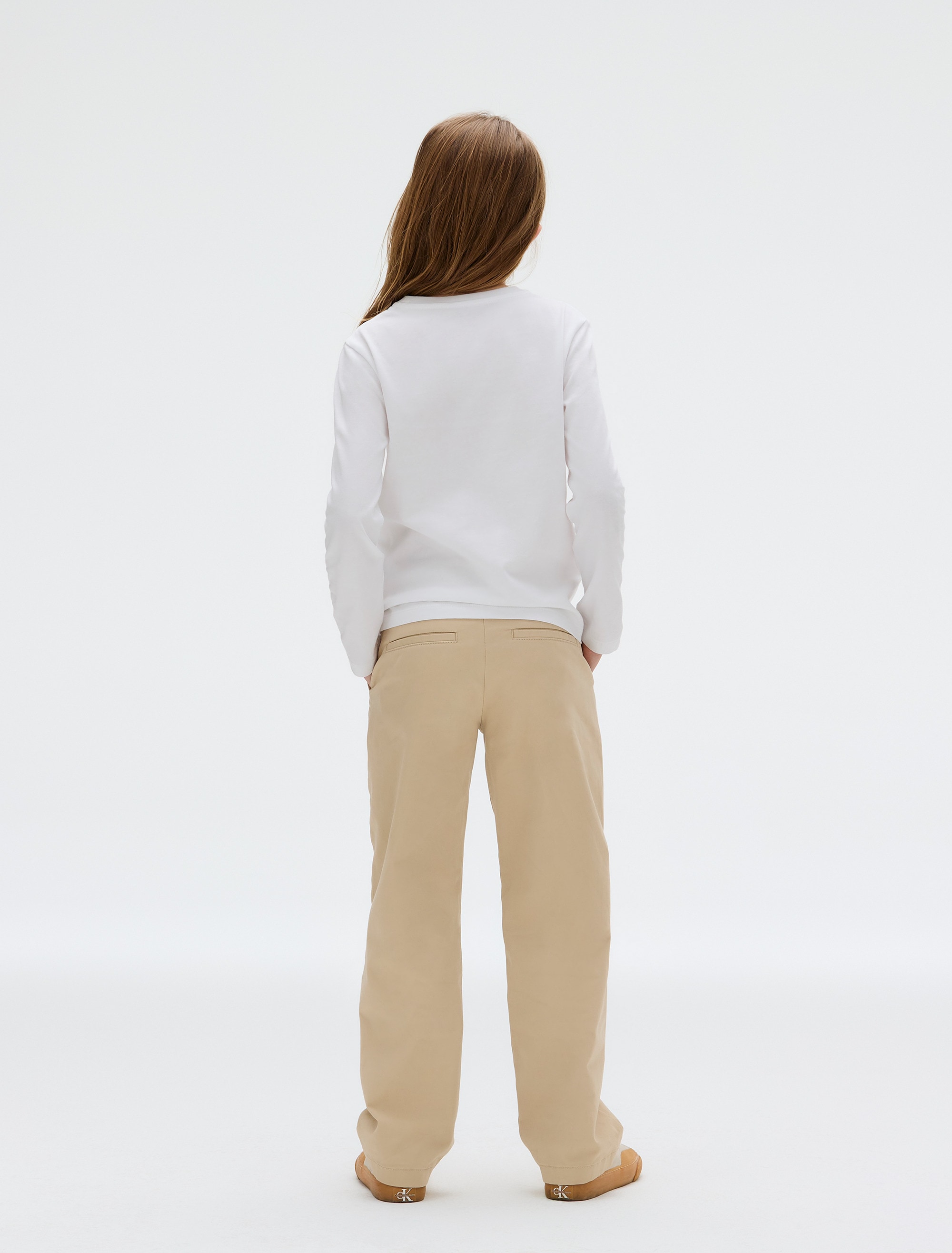 Calvin Klein Jeans T-Shirt »Chest Mono Ls T-Shirt 2-Pack« für Kinder bis 16 Jahre und mit Logodruck