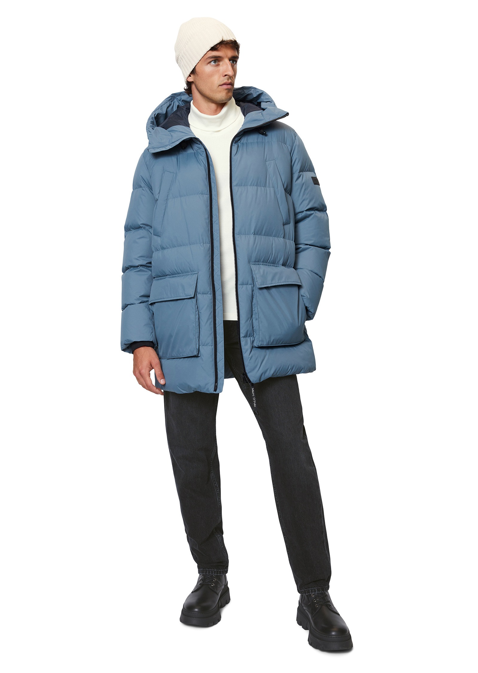 Marc O'Polo Outdoorjacke »mit wasserabweisender Oberfläche«, ohne Kapuze