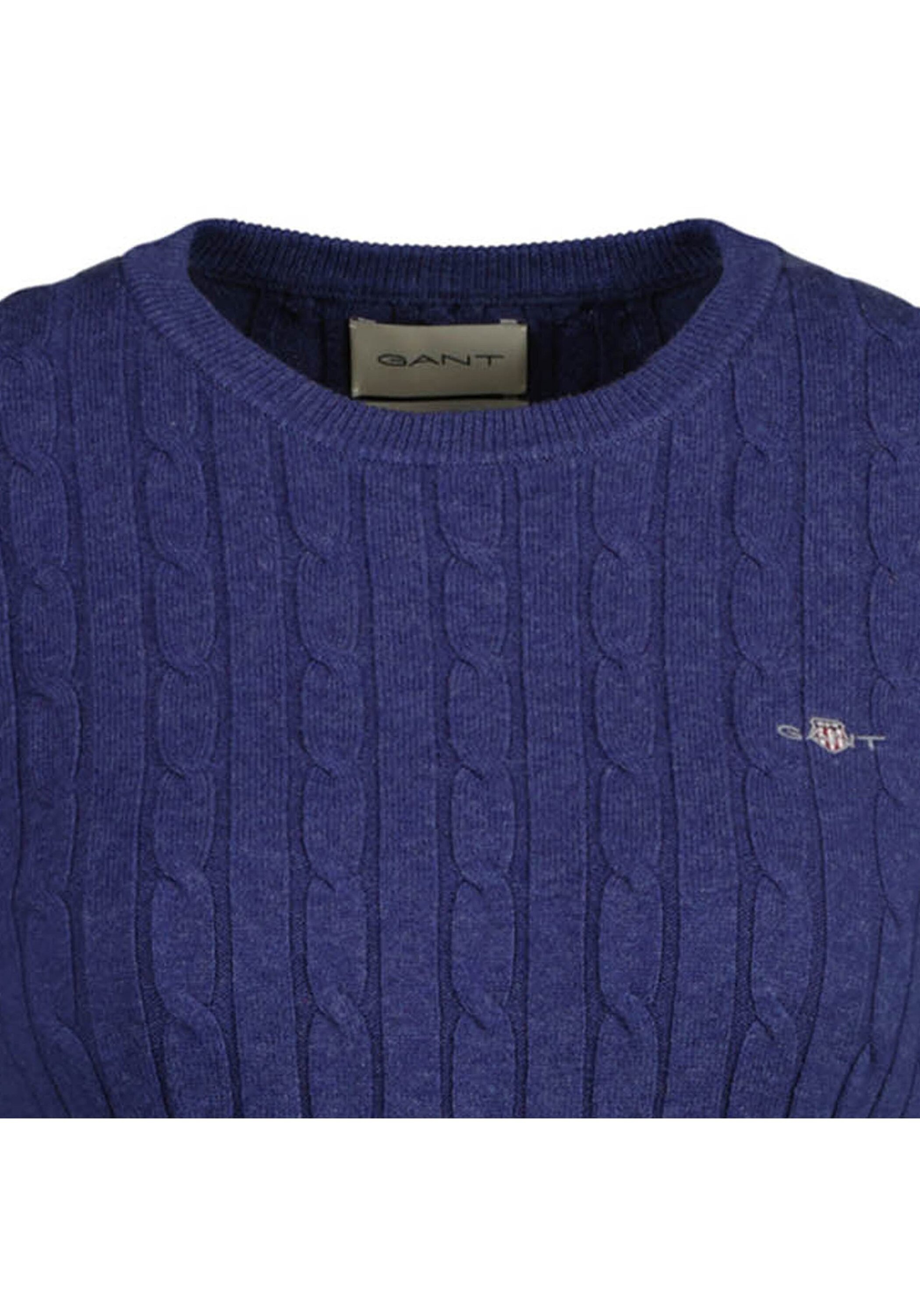 Gant Sweater »Strickpullover STRETCH COTTON CABLE C-NECK«