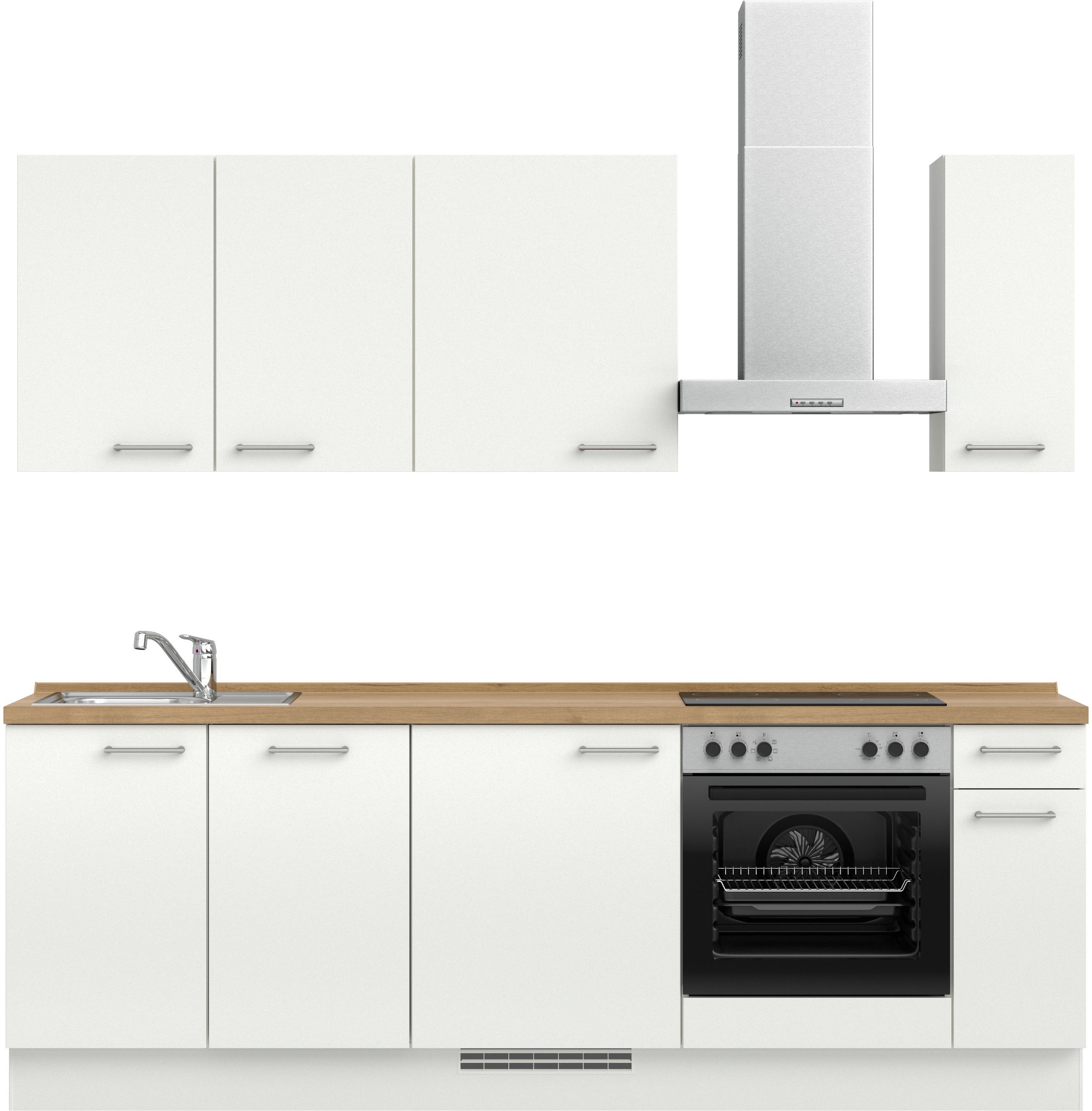 nobilia Küchenzeile ""Laser I", Ausrichtung wählbar, Breite 240 cm" vormont günstig online kaufen
