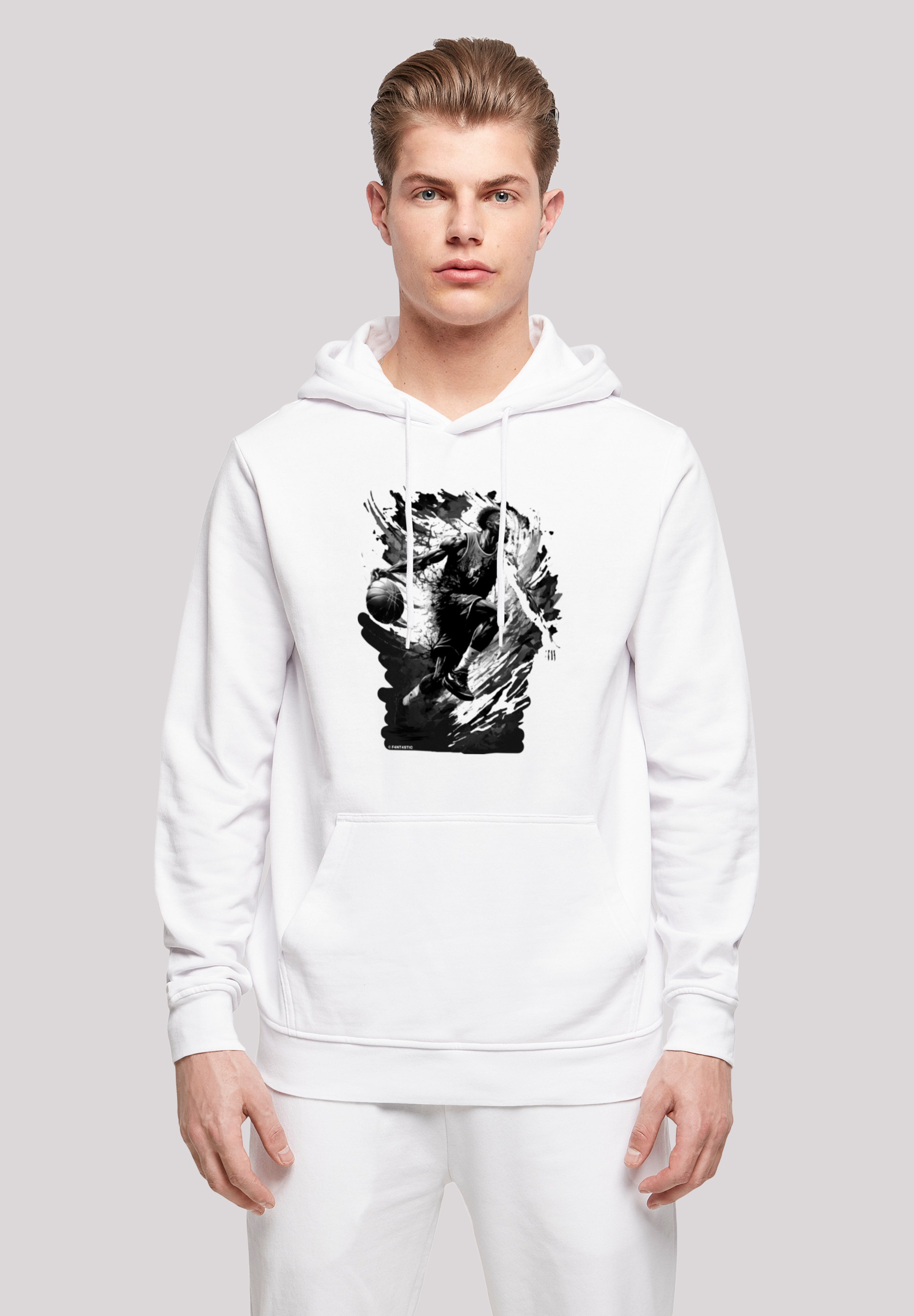 F4NT4STIC Kapuzenpullover "Basketball Splash Sport HOODIE", Print