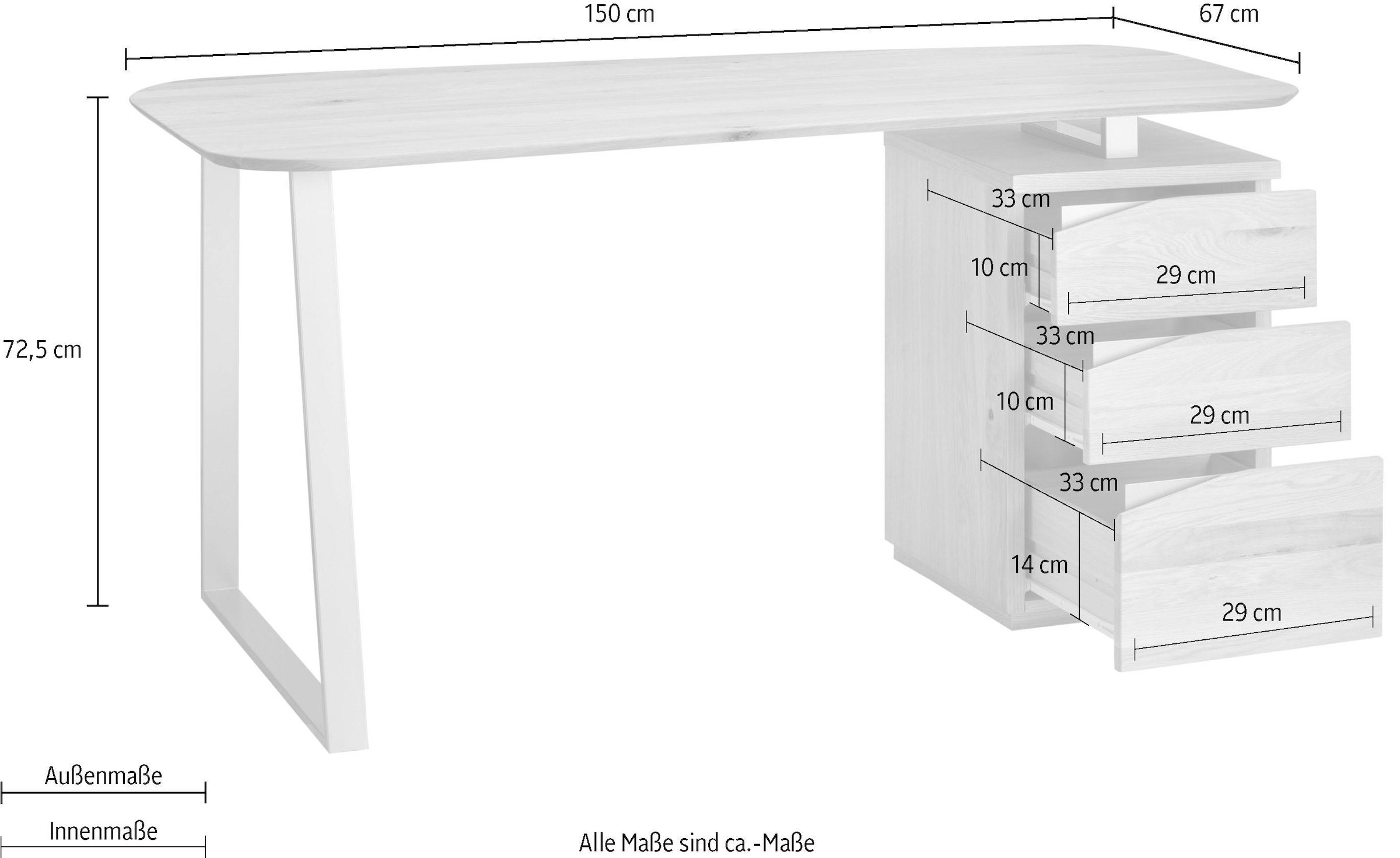 VOGL Möbelfabrik Schreibtisch »Erik«, Breite 150 cm